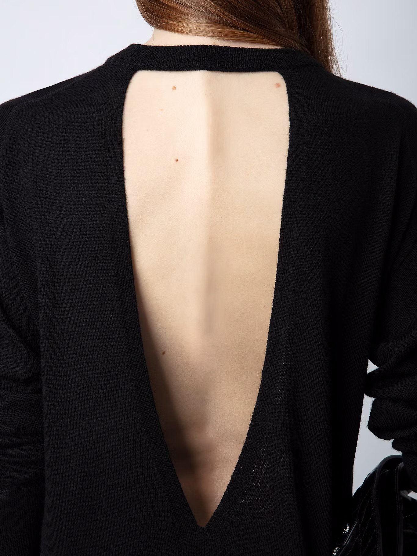 Robe courte col rond en laine ZADIG&VOLTAIRE Noir