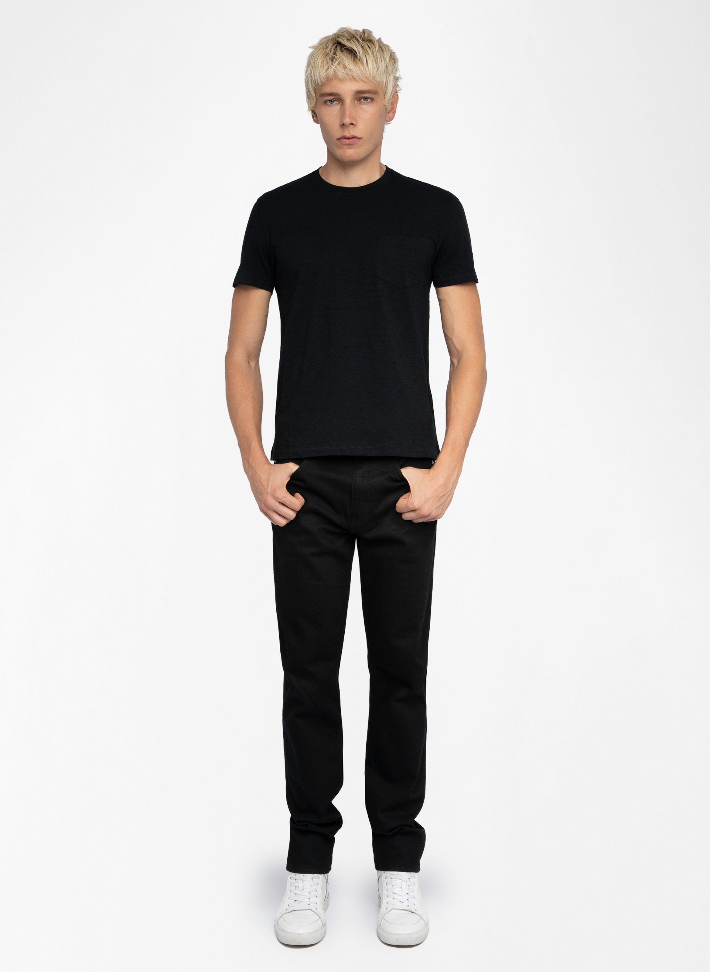 Regular-fit round-neck cotton T-shirt ZADIG&VOLTAIRE Black