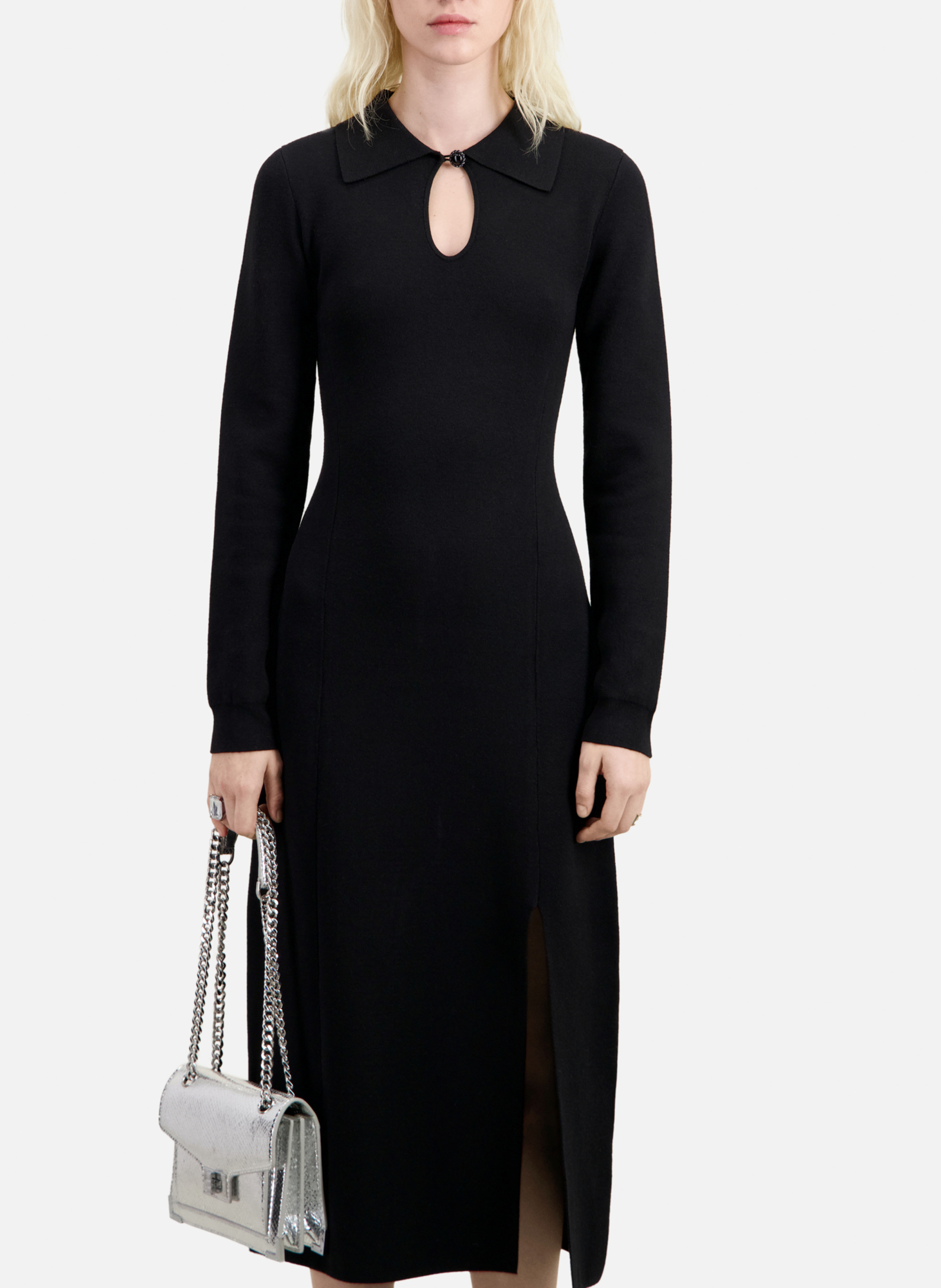 Robe longue col classique  THE KOOPLES Noir