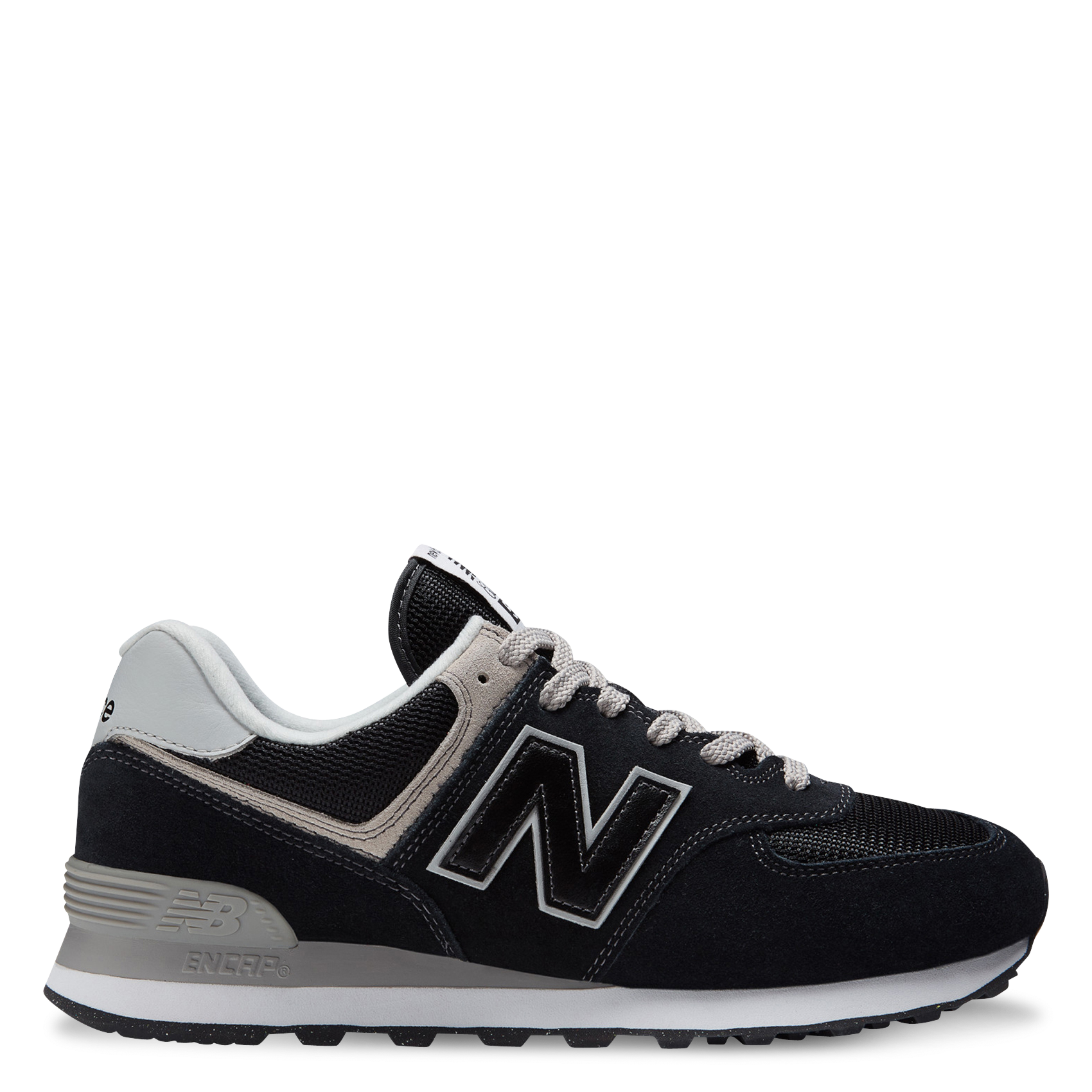 Low-top leather mix sneakers NEW BALANCE Black