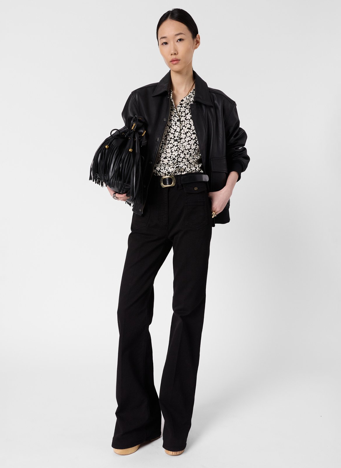 Chemise col classique imprimé GERARD DAREL Black