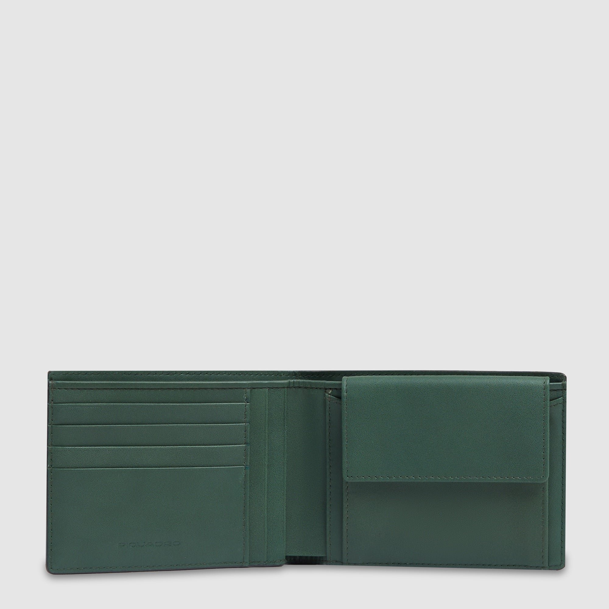Babylon leather wallet PIQUADRO Green