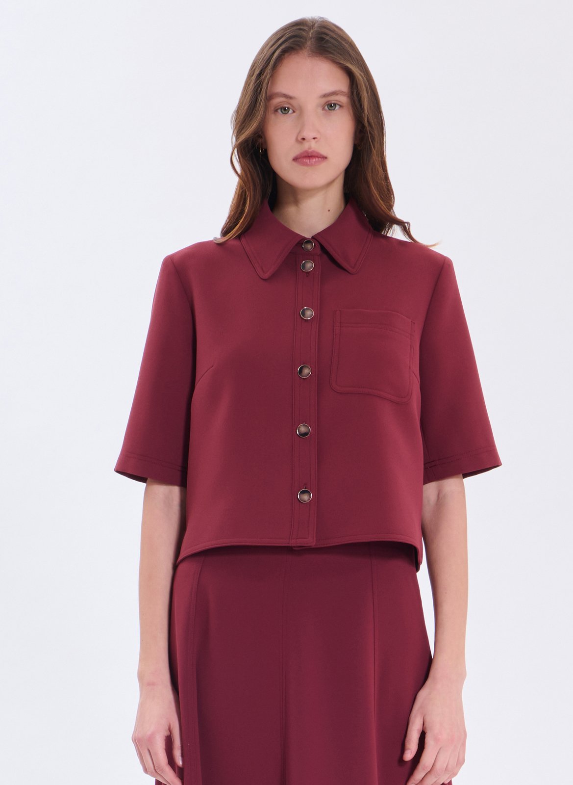 Kurzes weites Hemd ZAPA Rot