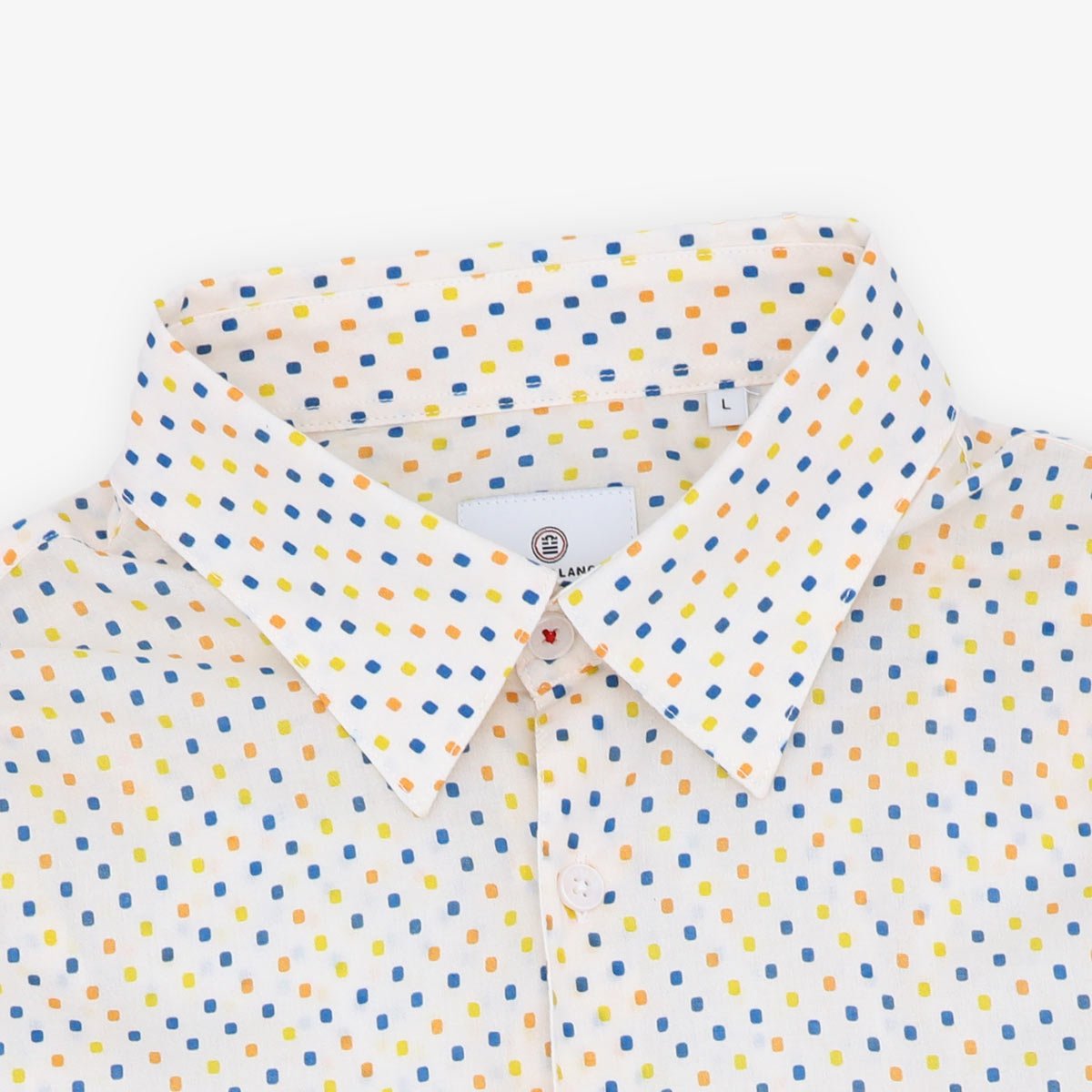 Long-sleeved printed cotton shirt SERGE BLANCO Multicolored