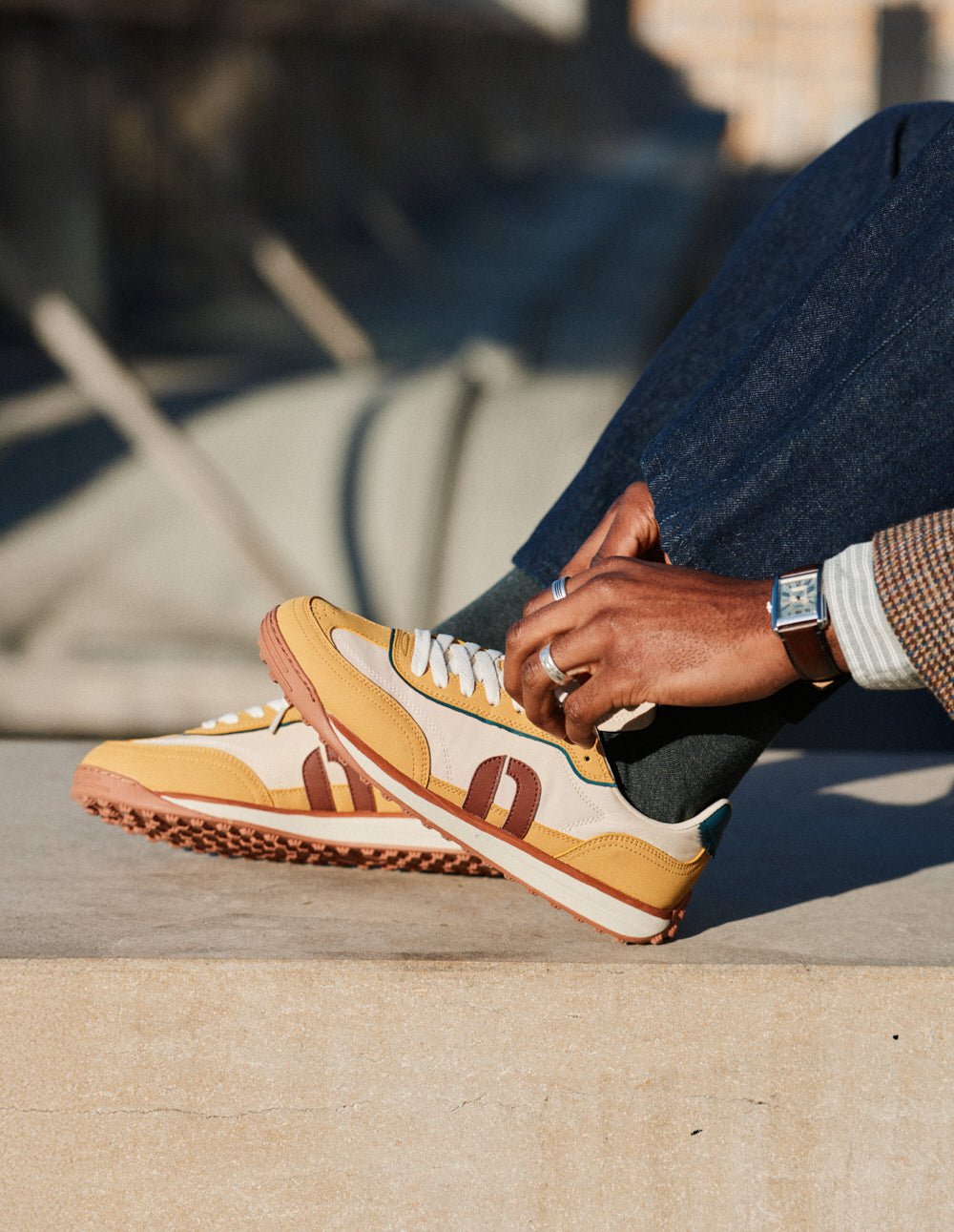 Baskets basses ODAJE Marron