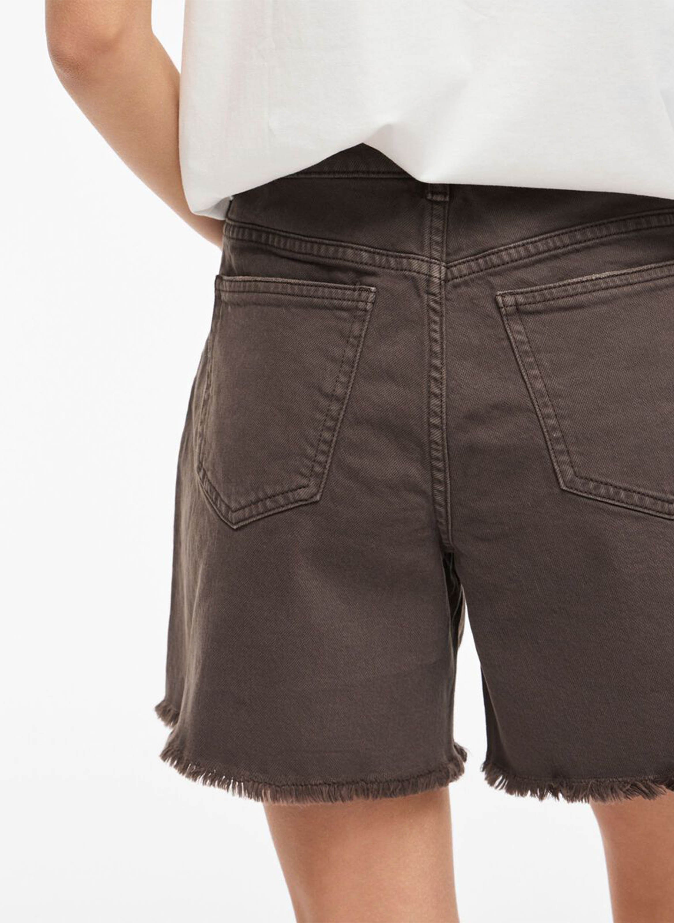 Straight denim shorts VILA Black