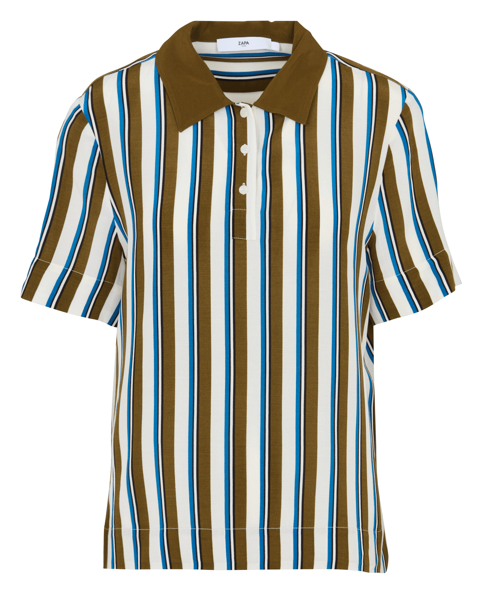Gerader gestreifter Polo-Shirt ZAPA Mehrfarbig