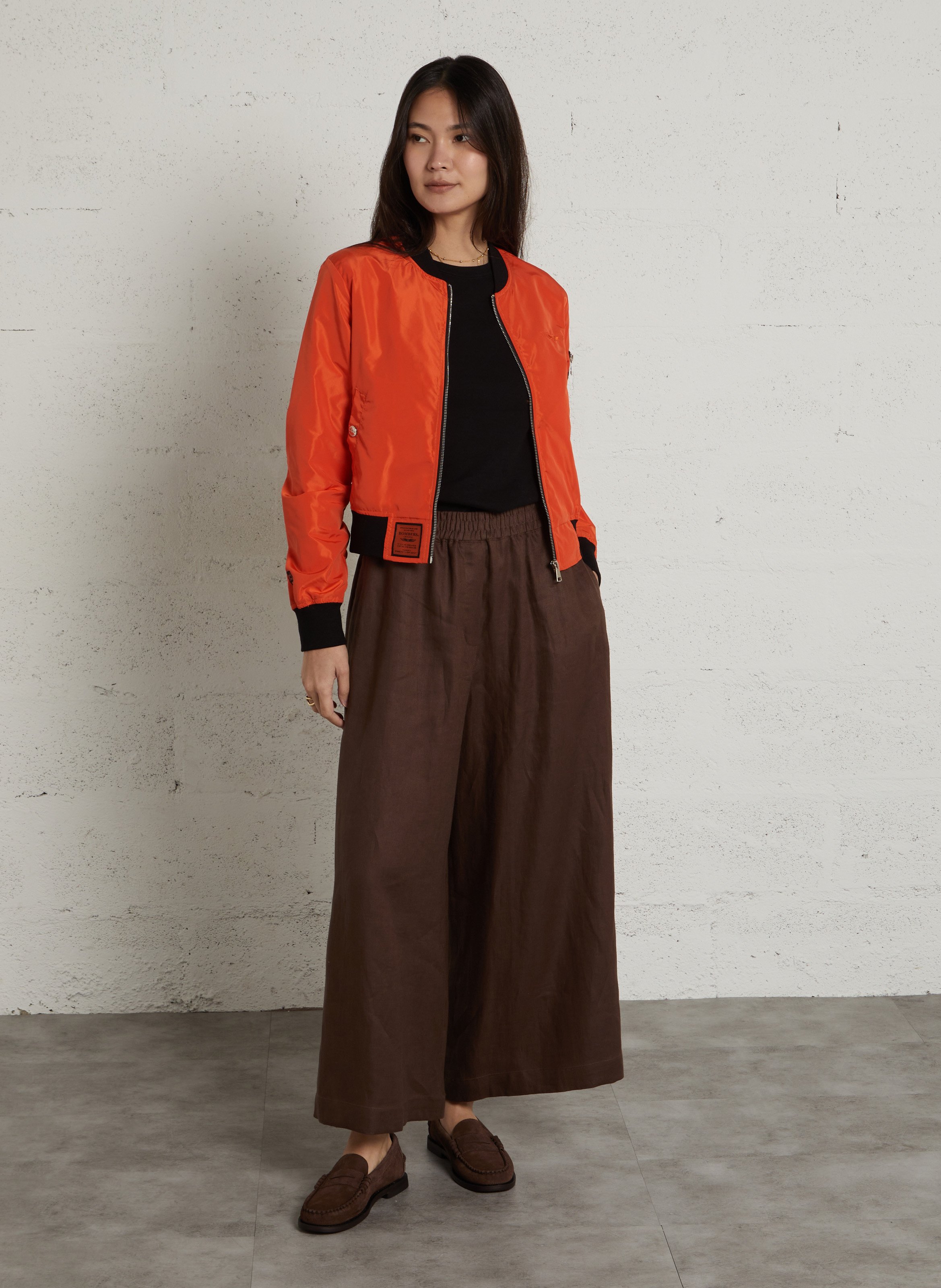 Nylon bomber jacket  BOMBERS ORIGINAL Orange