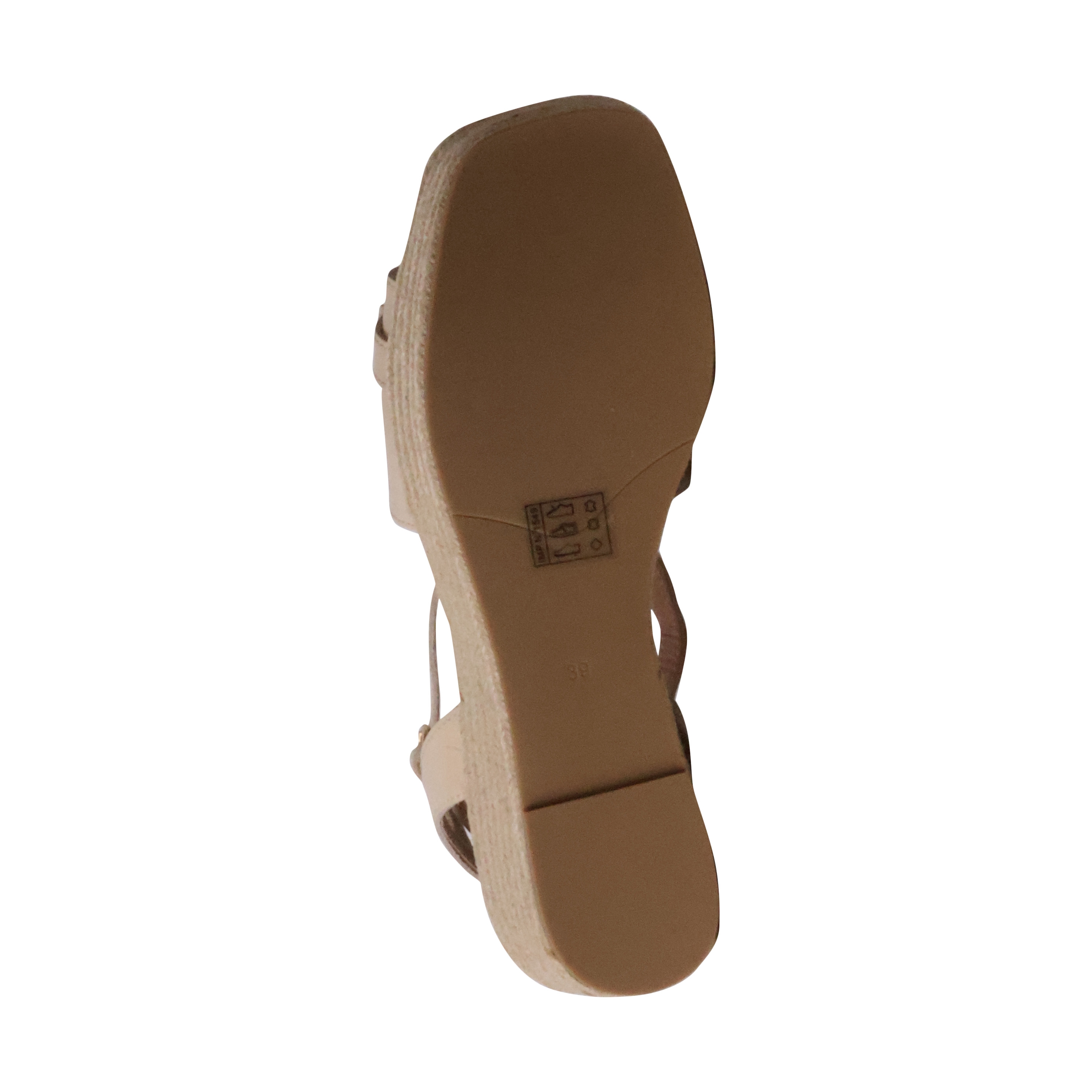 Napolie leather wedge sandals EMILIE KARSTON Beige