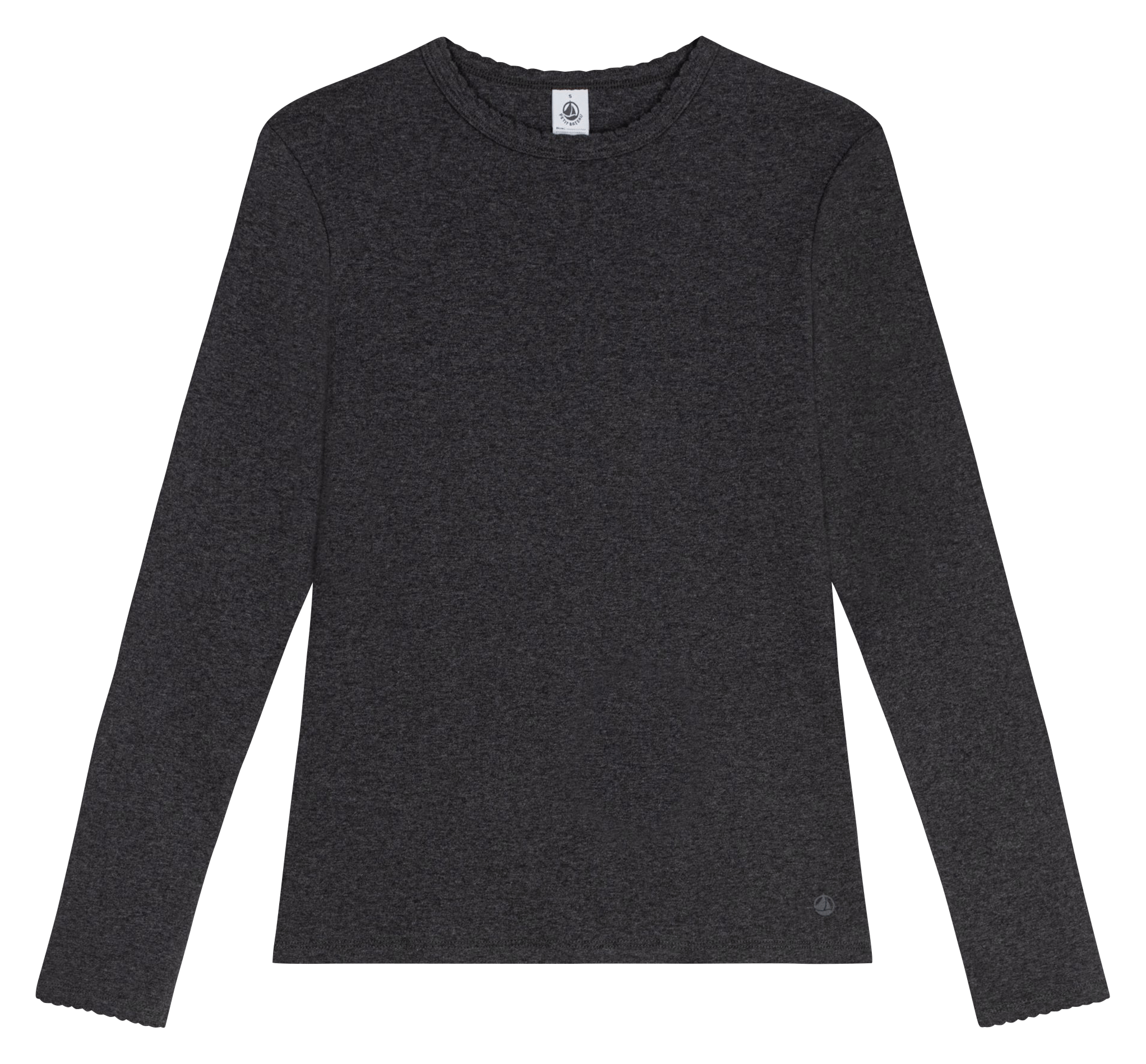 Rundhals-T-Shirt aus Baumwolle PETIT BATEAU Blau