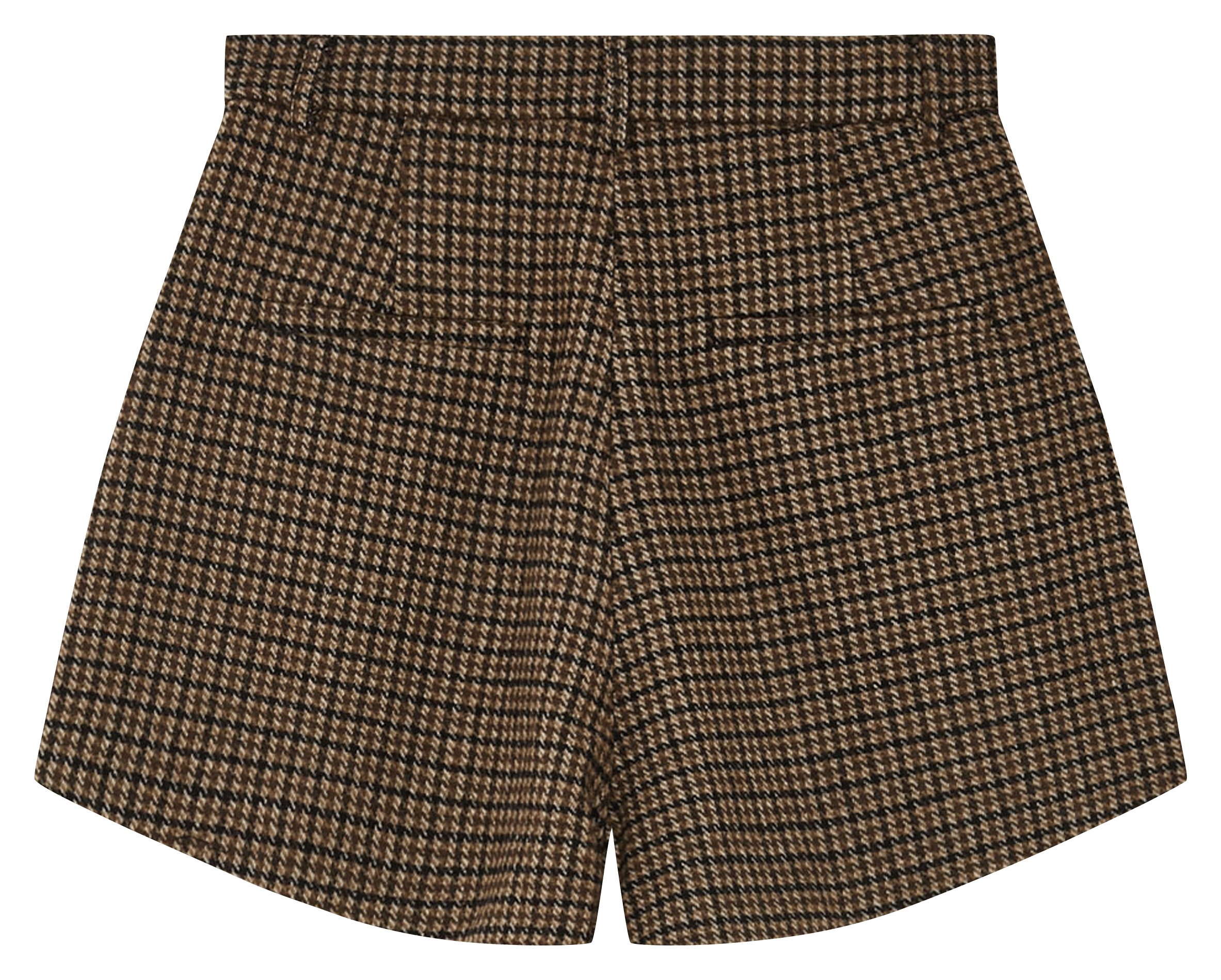 Rechte, geruite short GRACE ET MILA Bruin