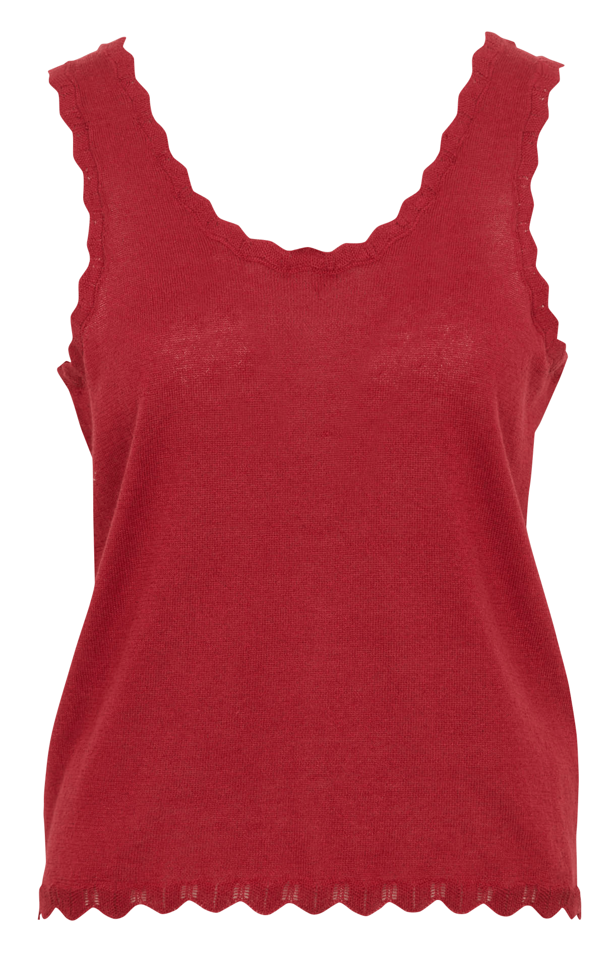 Tanktop aus Leinen-Mix mit Rundhalsausschnitt SUD EXPRESS Braun