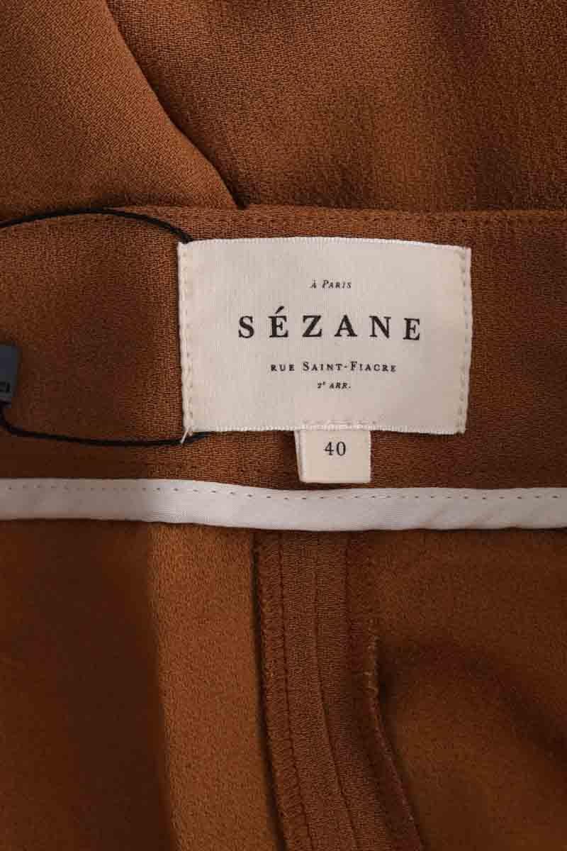 Wide-leg pants SEZANE - Seconde main Brown