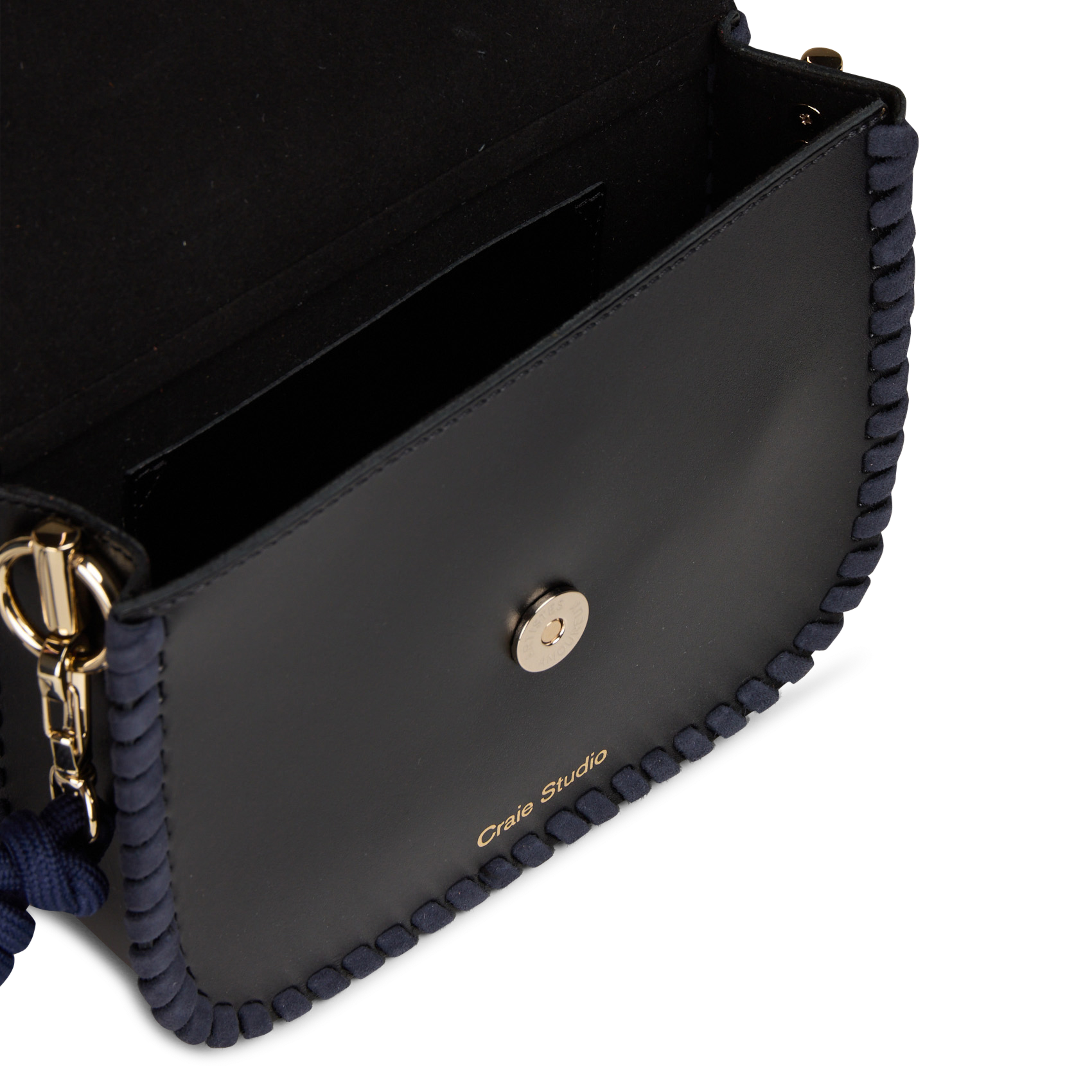 Leren clutch | Zwart CRAIE STUDIO Dames