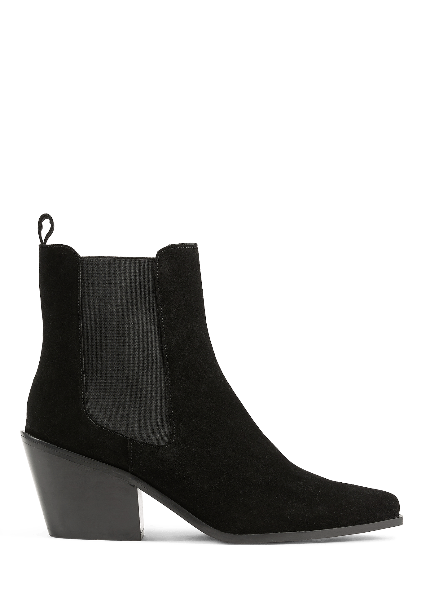 Velvet leather mid-calf boots SAISON 1865 Black