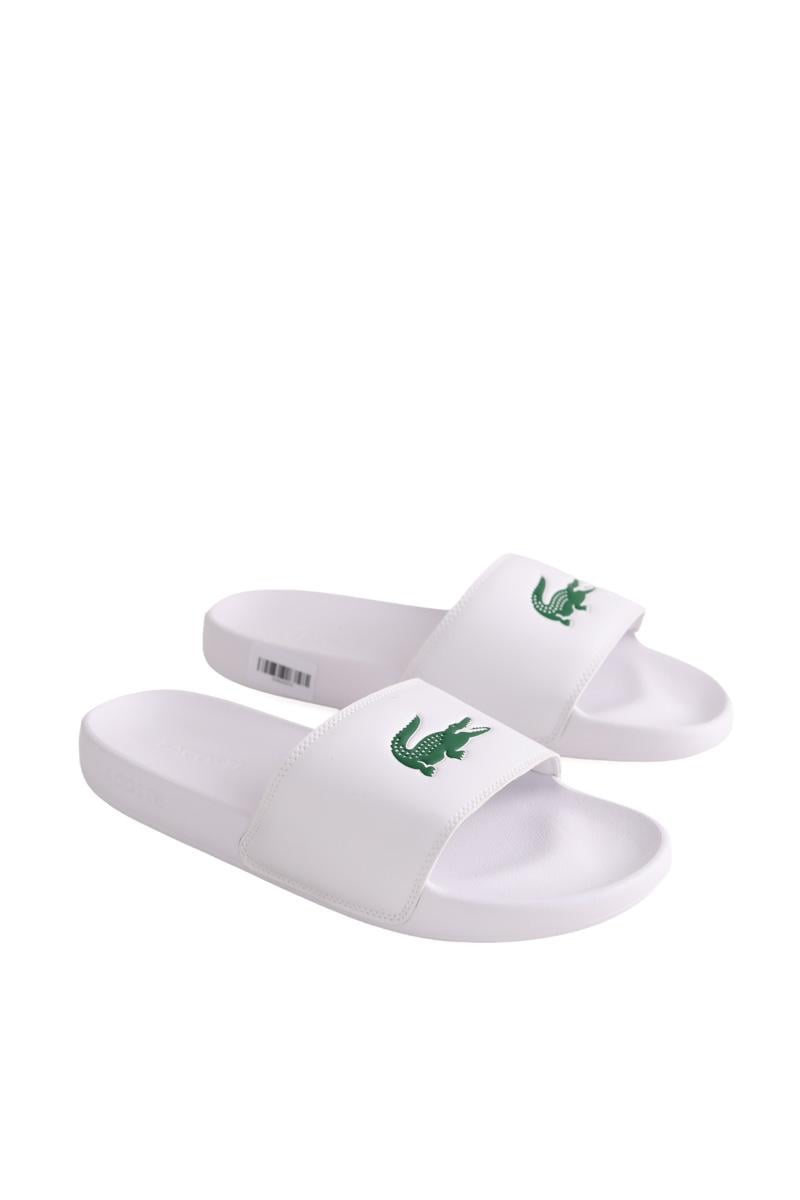 Faux leather sandals LACOSTE - SECONDE MAIN White