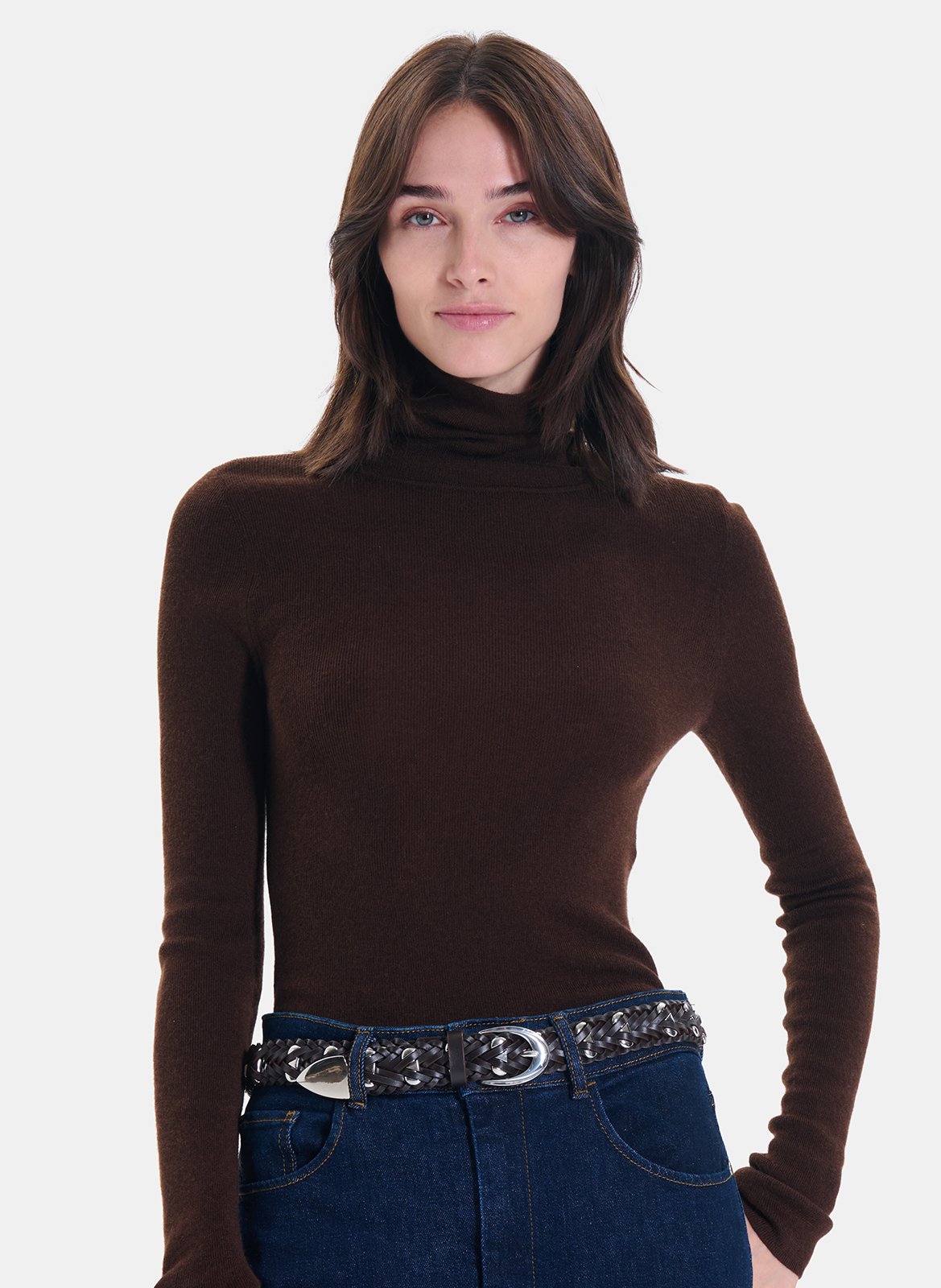 Rollkragenpullover ZAPA Braun
