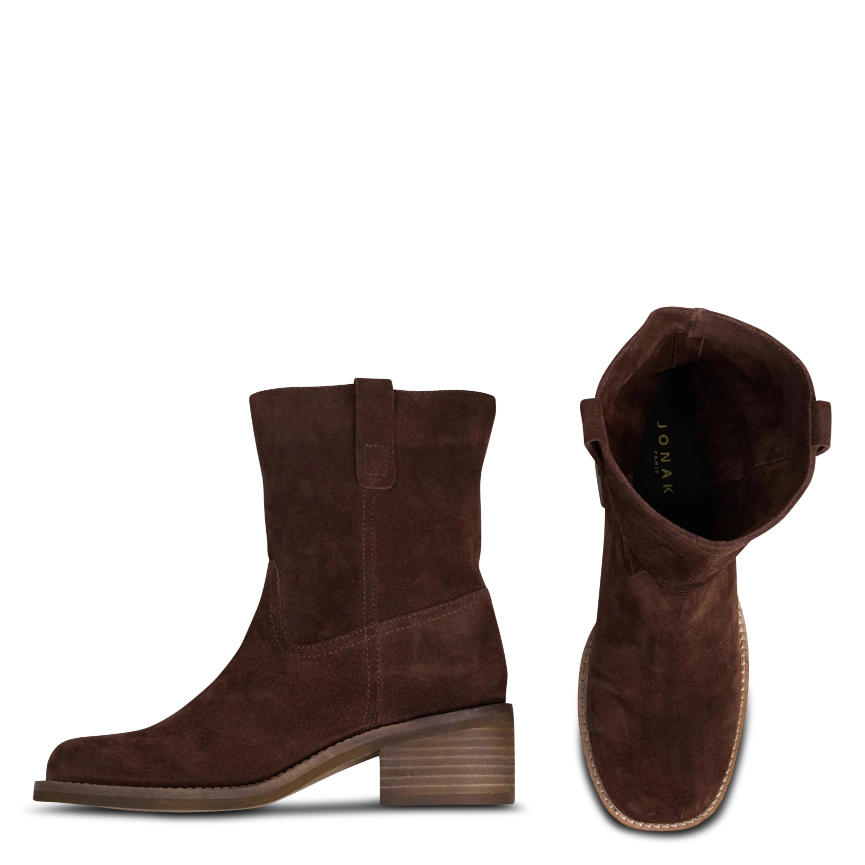 Bottines en cuir JONAK Marron