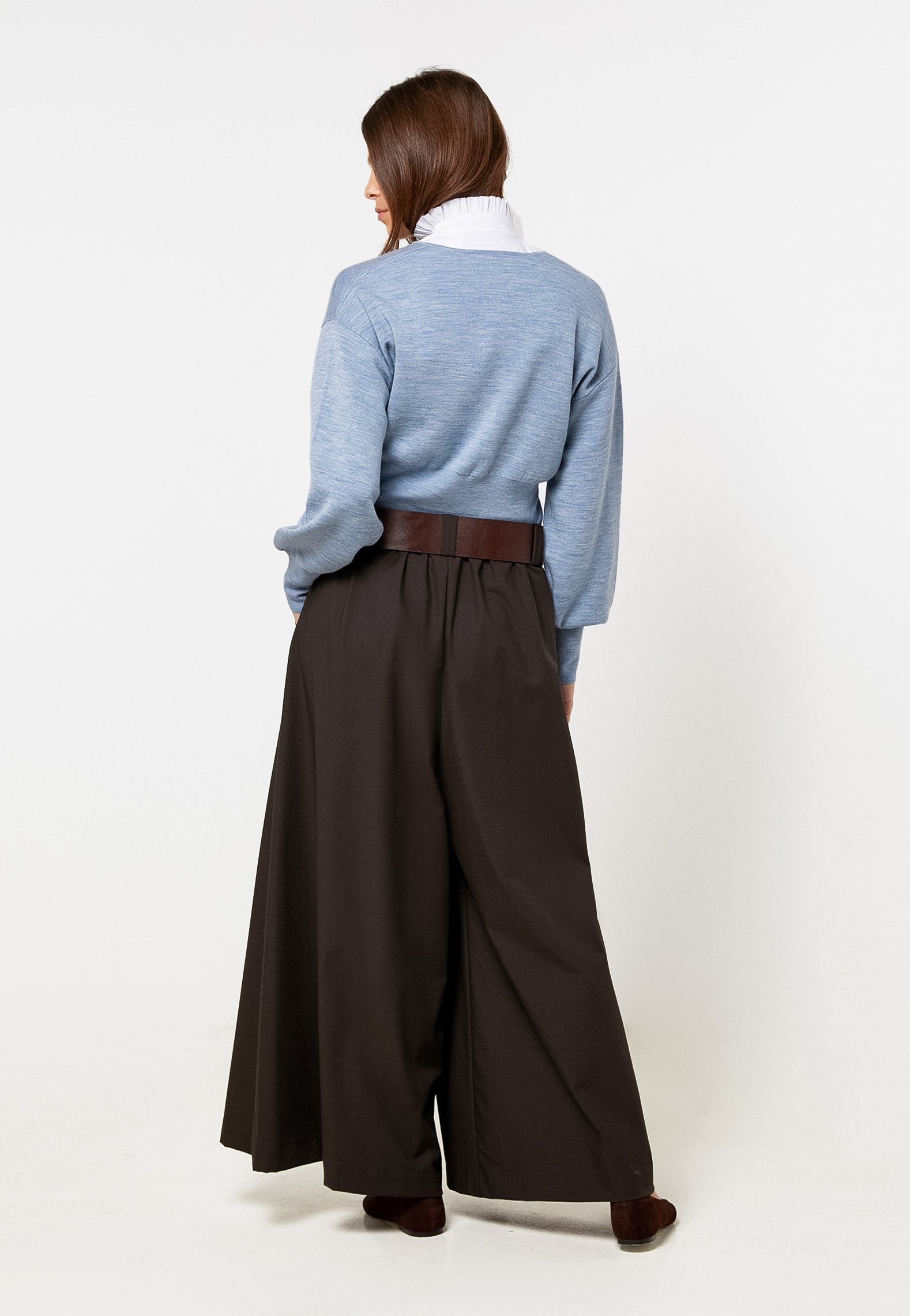 Wide-leg pants RODIER Brown