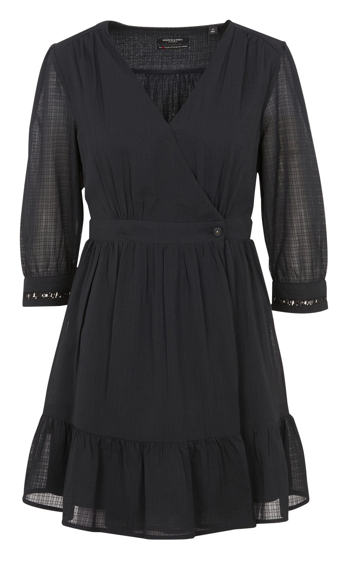 Robe col V cintrée SCOTCH AND SODA Noir
