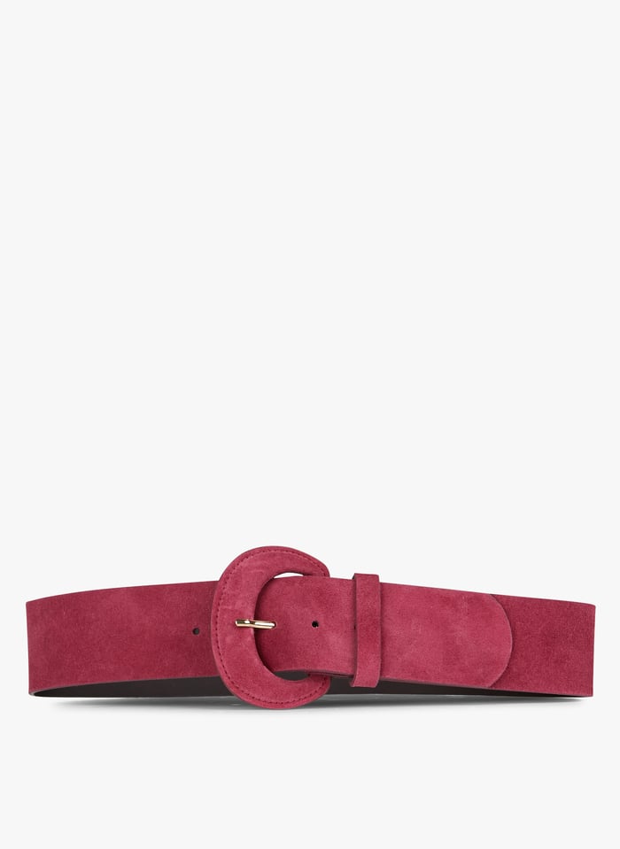 Ceinture large bordeaux femme best sale