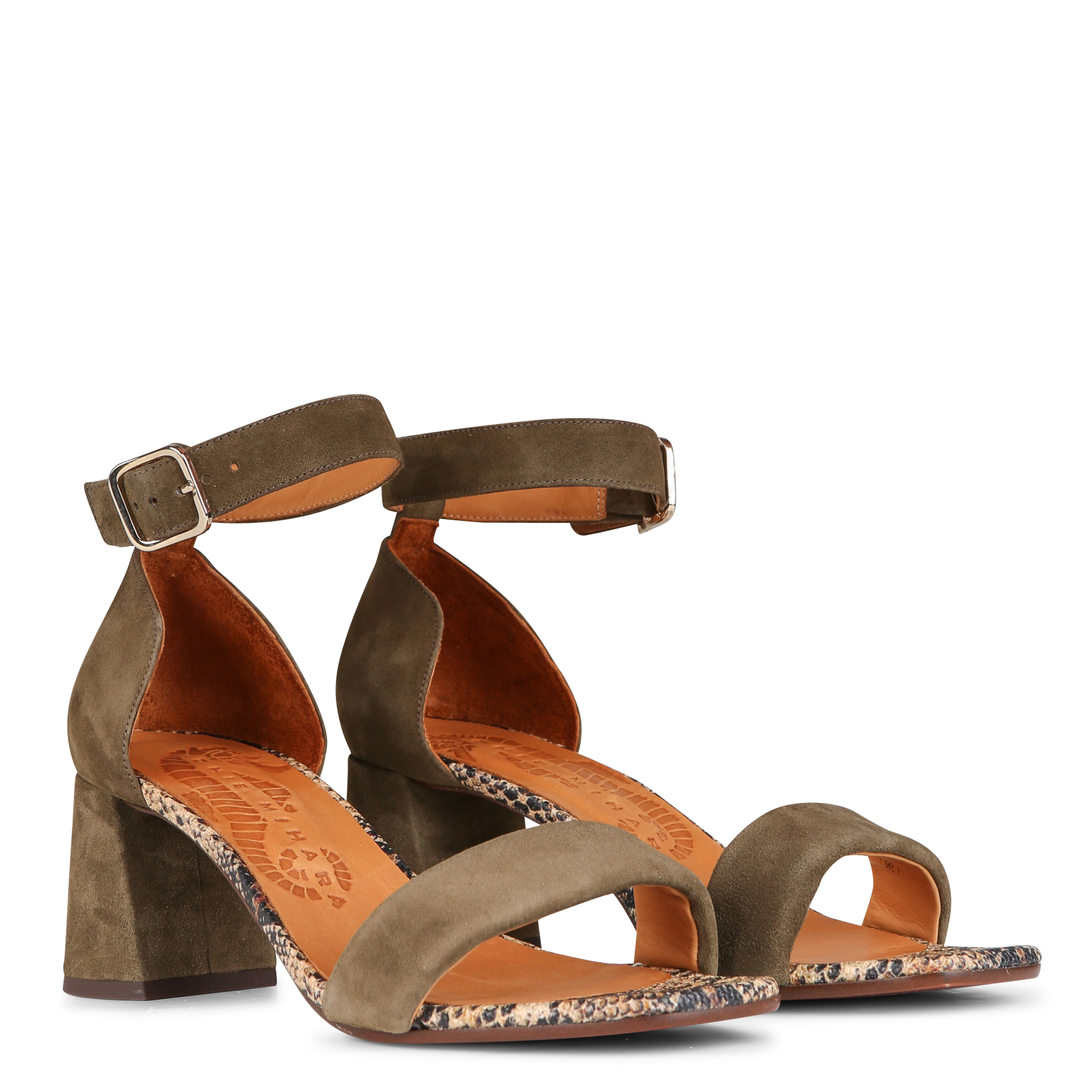 Sandales hautes en cuir CHIE MIHARA Vert