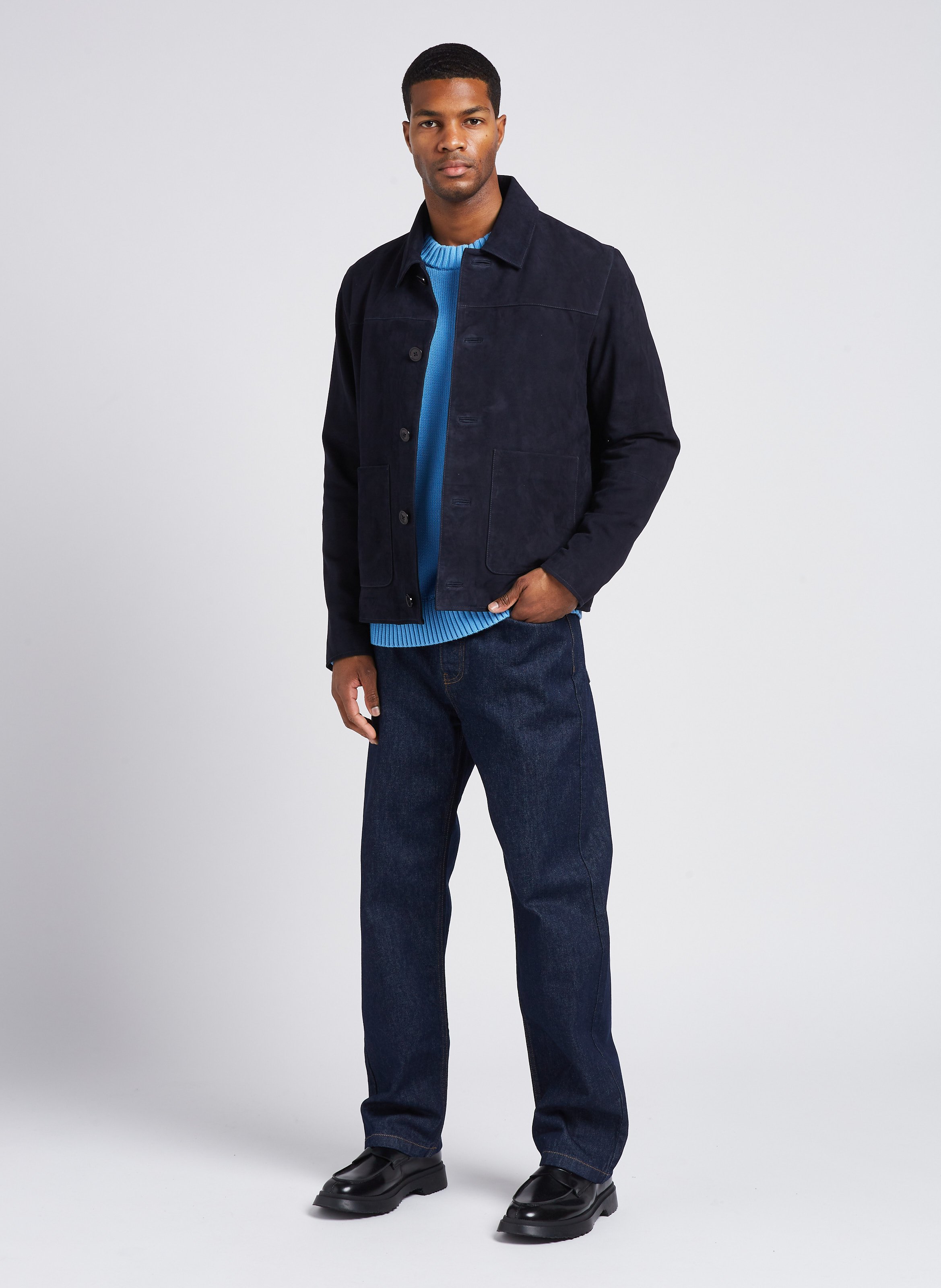 Straight-leg stretch cotton jeans SAISON 1865 Blue