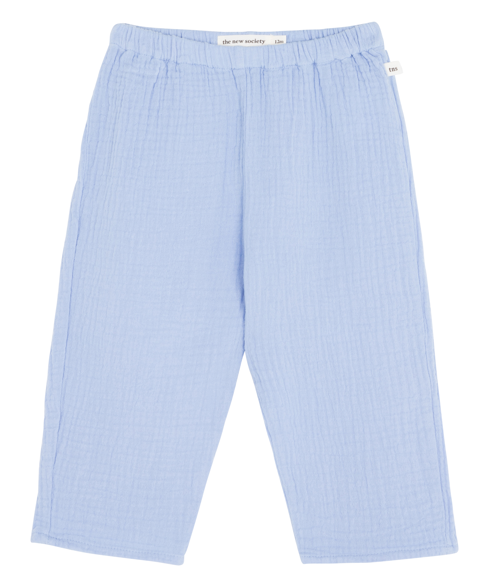 Gerade geschnittene Baumwollhose THE NEW SOCIETY Blau