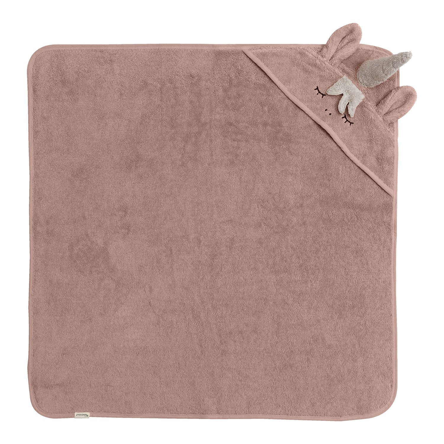 Unicorn hooded towel KINDSGUT Pink