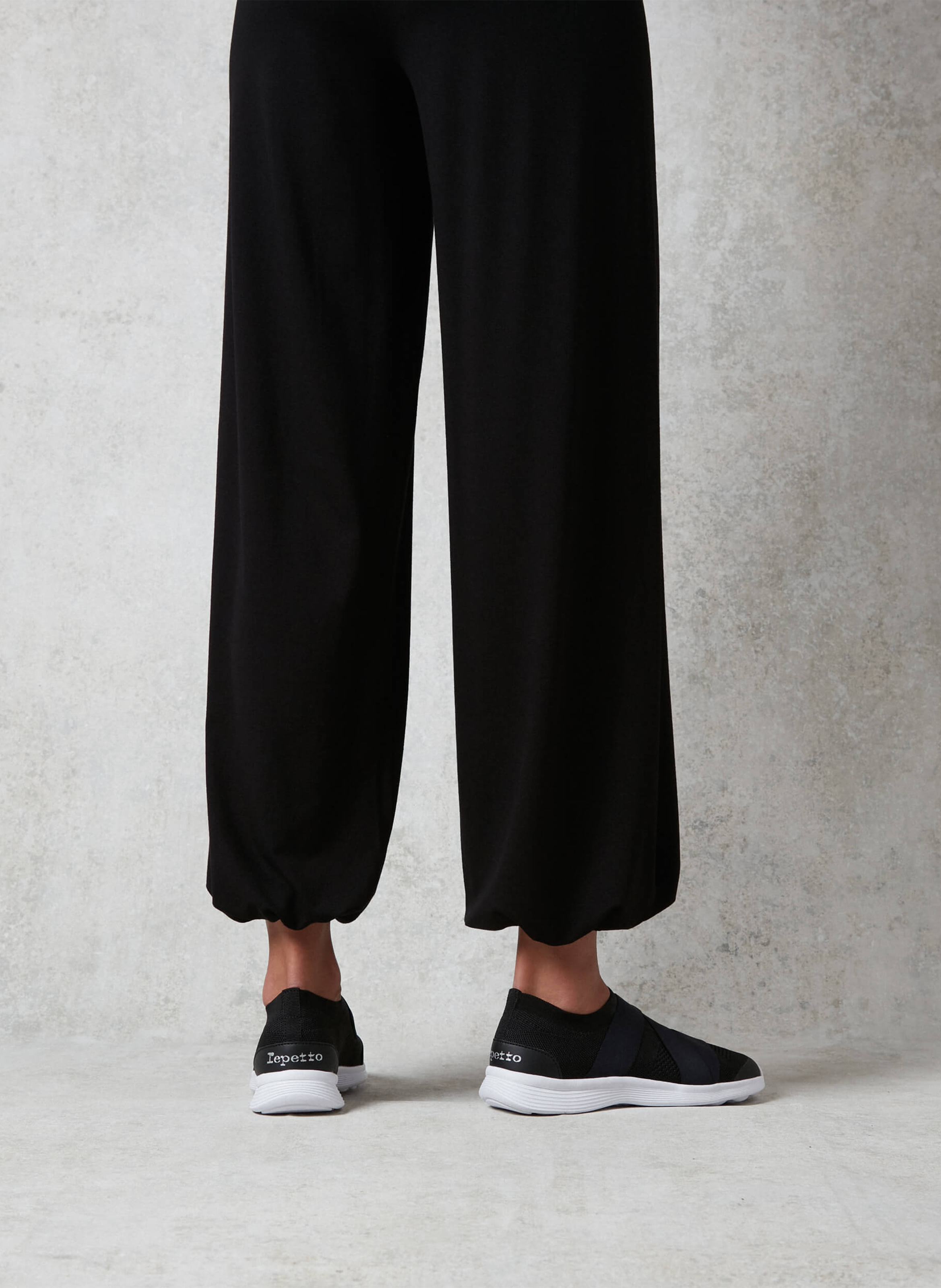 Wijde broek met hoge taille REPETTO Zwart