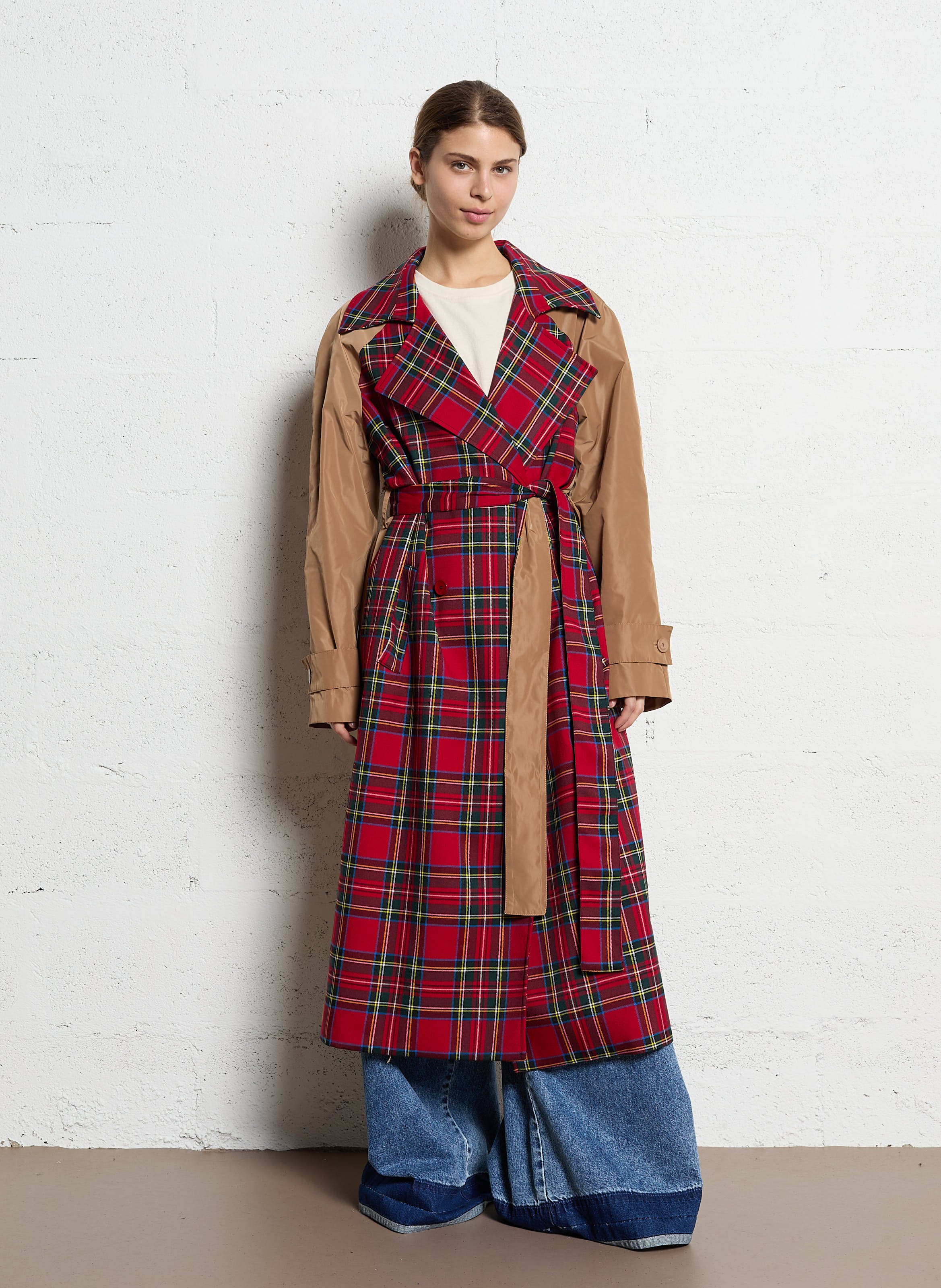 Trench coat with tailored collar IMPERIAL Multicolored