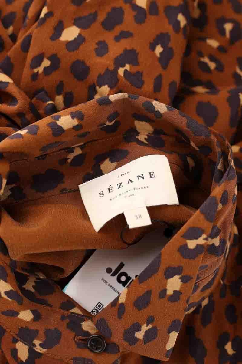 Daniel silk shirt SEZANE - Seconde main Brown