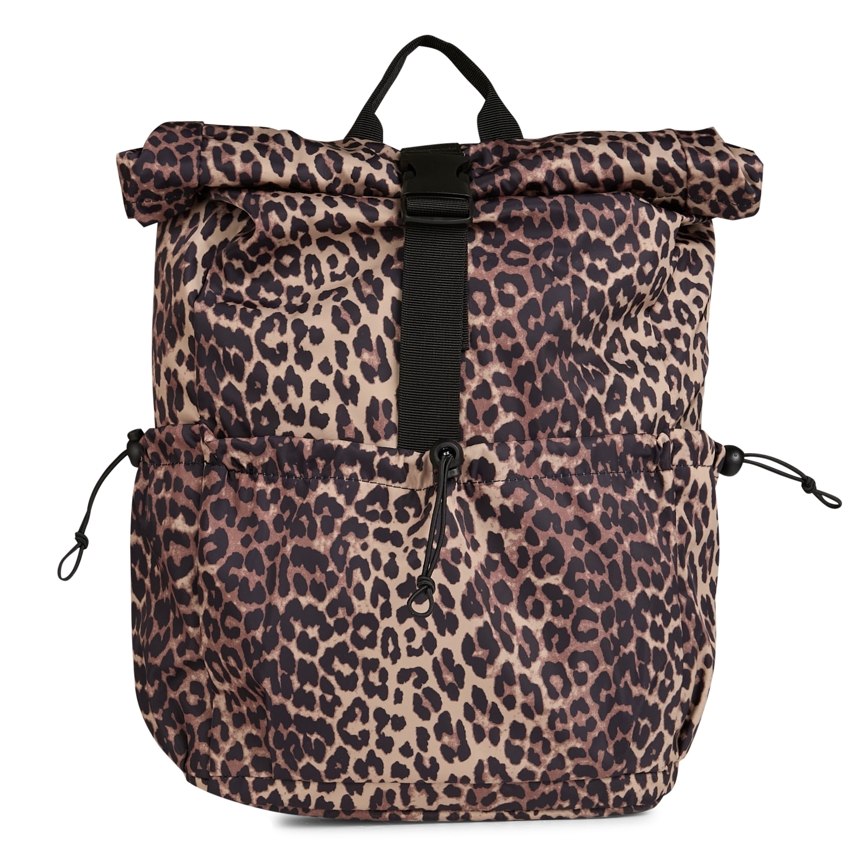 Leopard Print Backpack Black Pieces - Women - 17155817-LEO-C-N10-BLACK ...