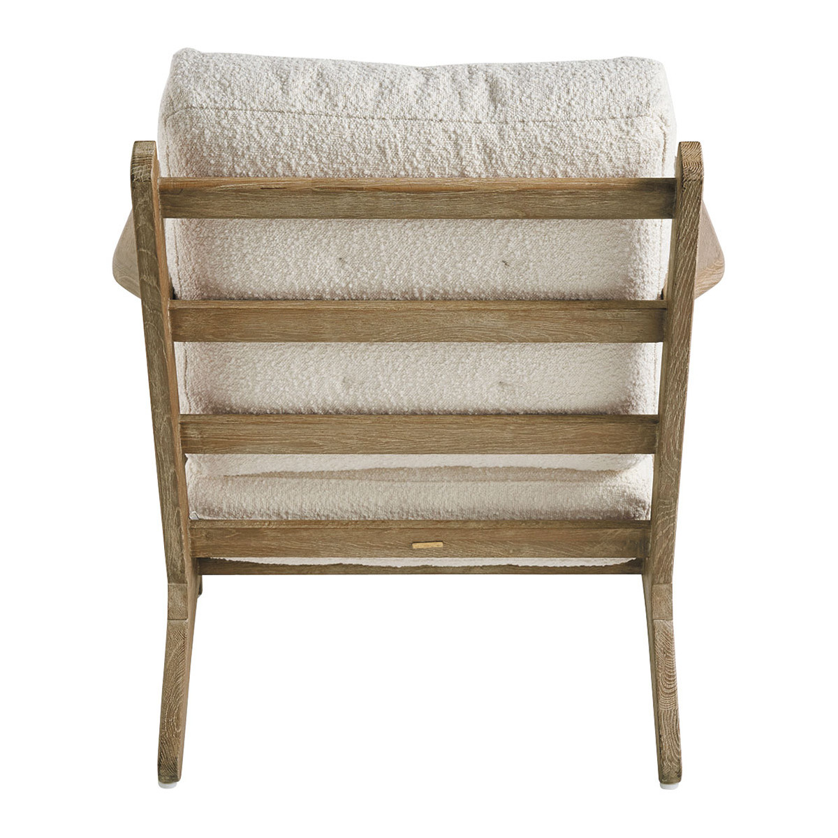 Fauteuil jules en bouclette - crème BLANC D'IVOIRE Blanc