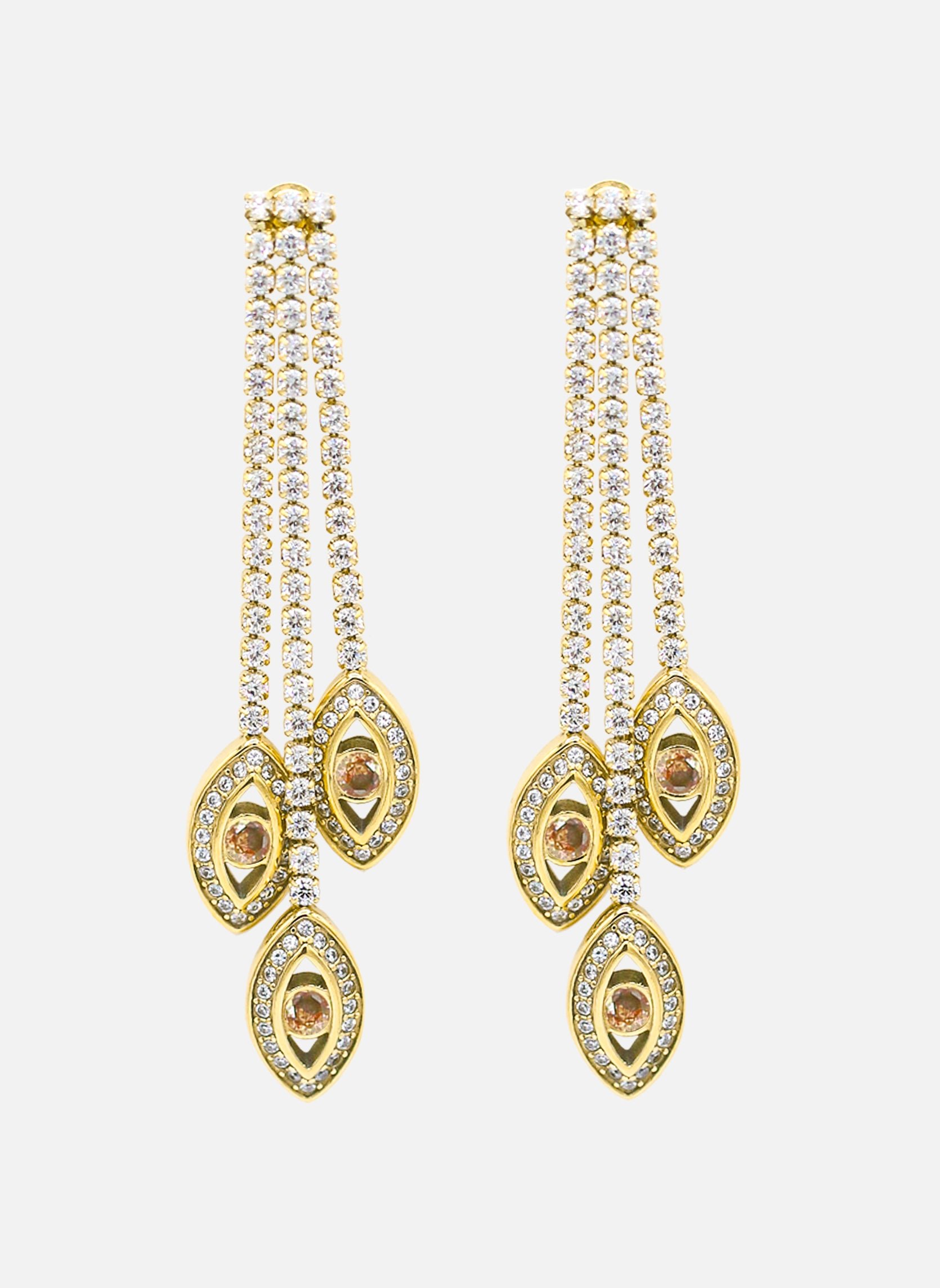 Luxor dangling earrings AEC Paris Yellow