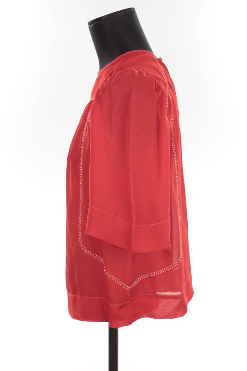 Silk blouse ISABEL MARANT - Seconde Main Red