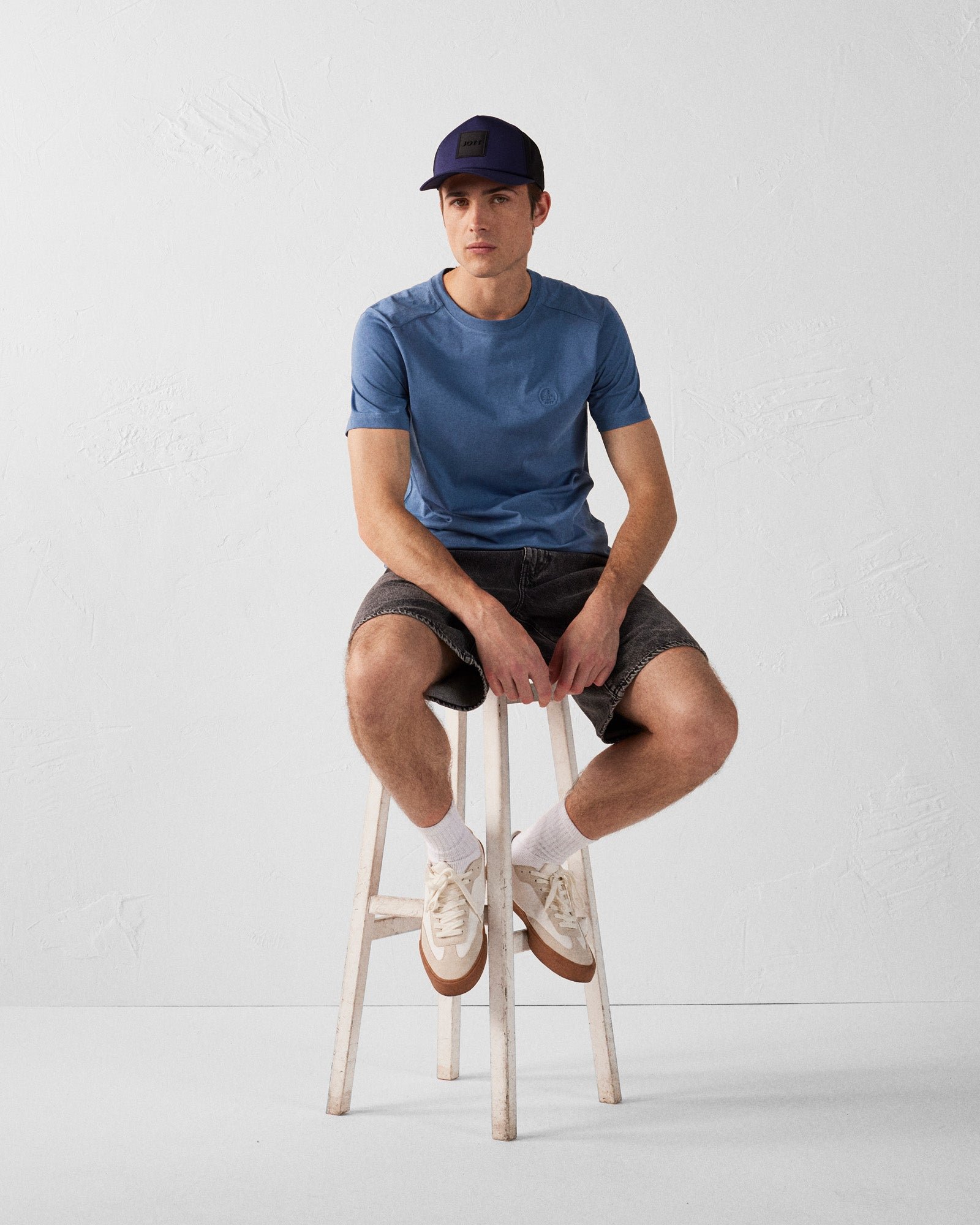 Men's round neck cotton Pedro t-shirt JOTT Blue