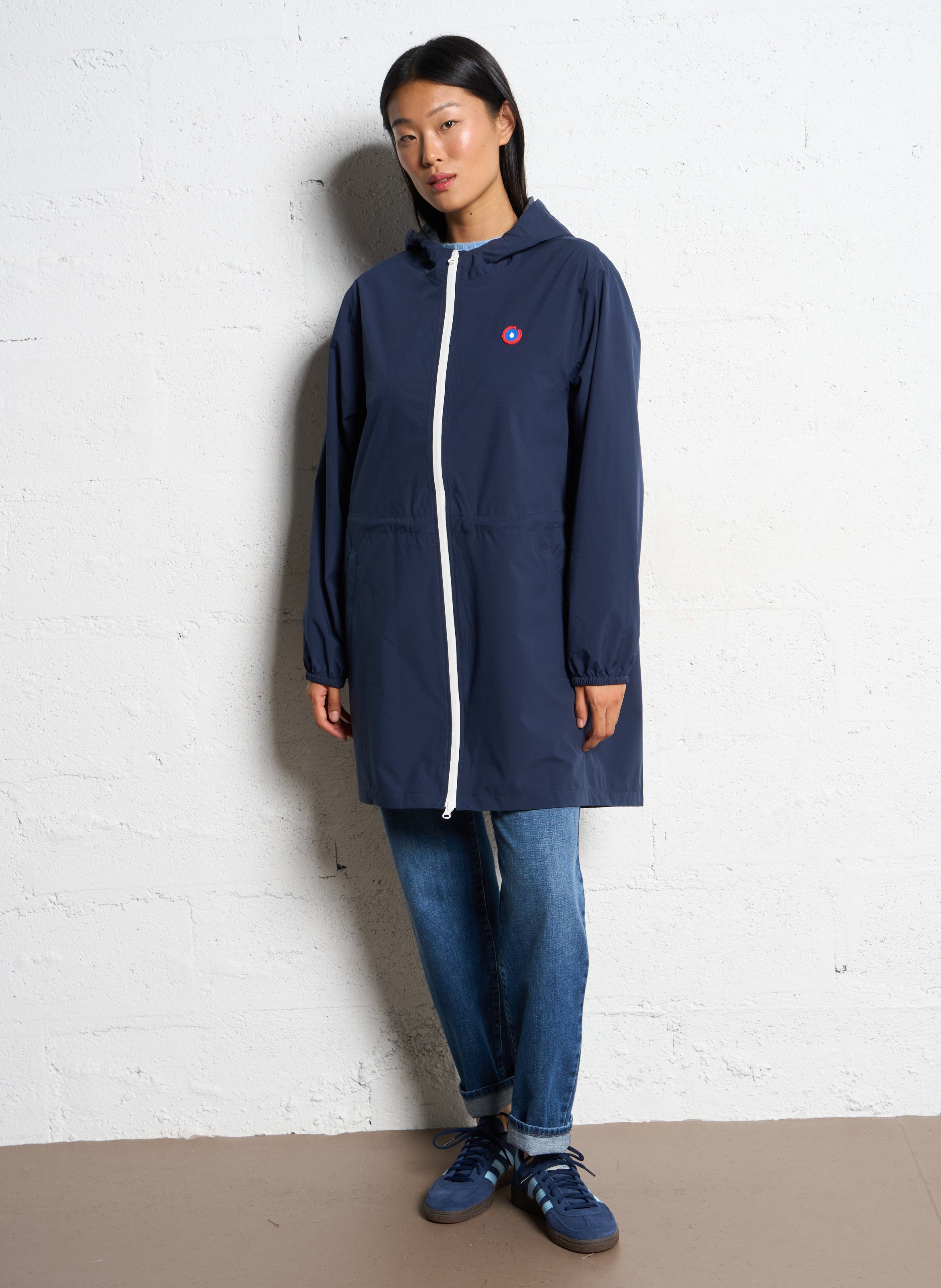 Long convertible hooded raincoat FLOTTE