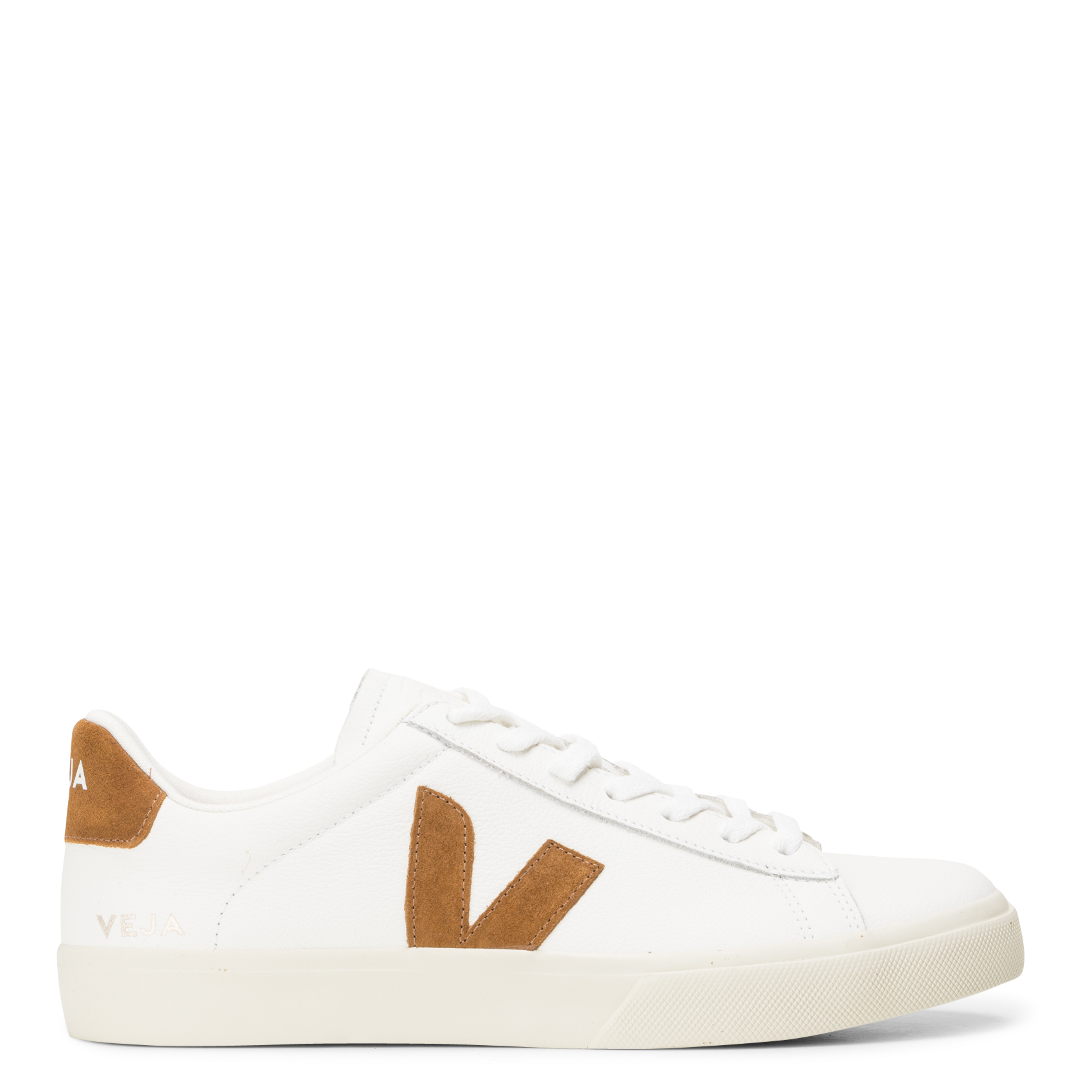 Low-top dual-material sneakers VEJA White