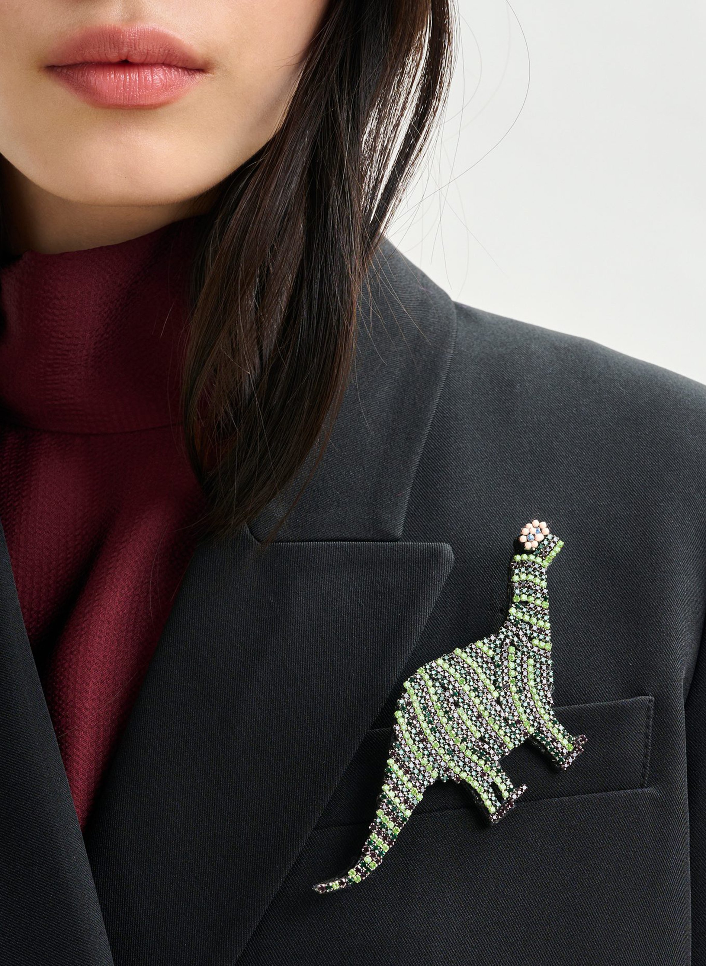 Broche dino  ESSENTIEL ANTWERP Vert