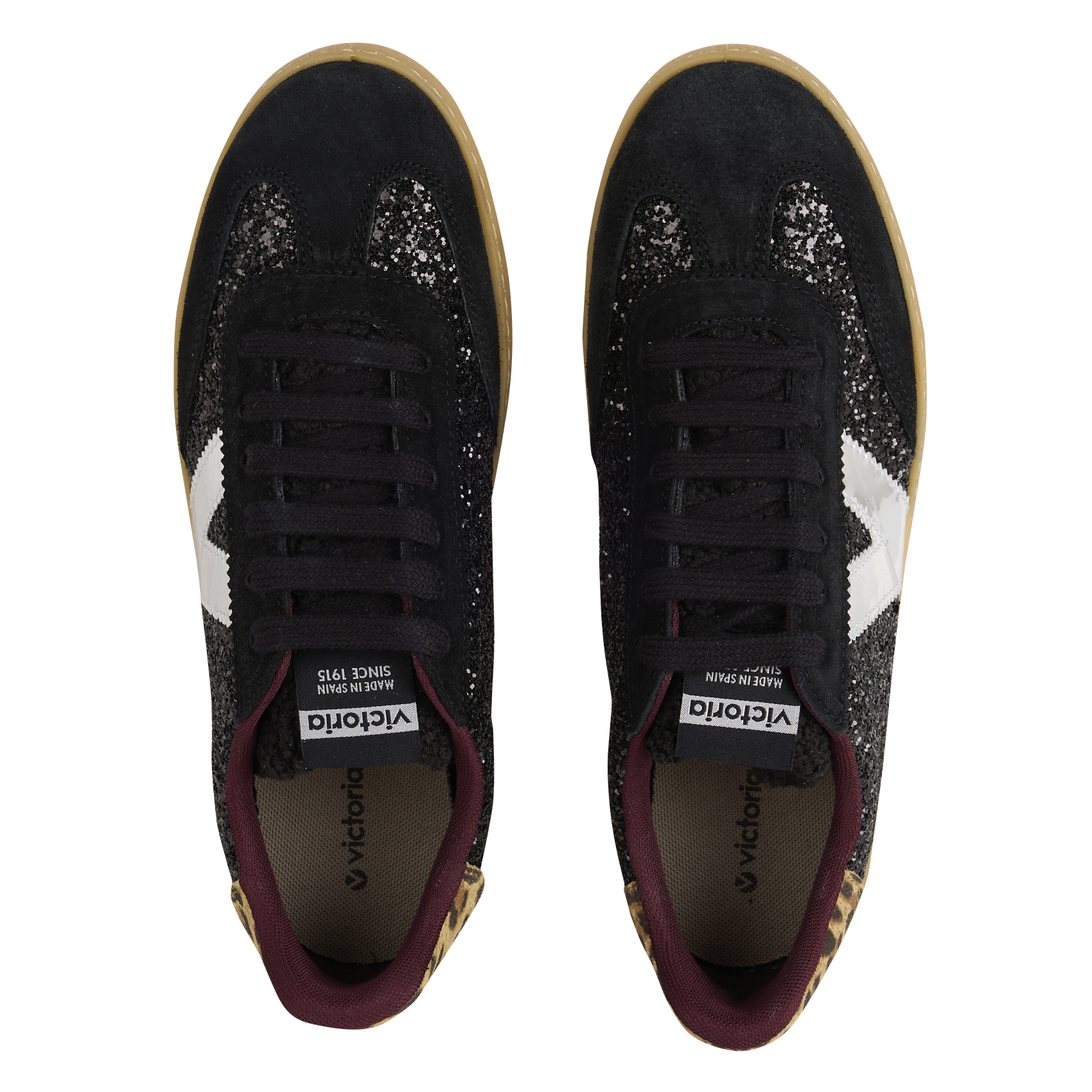 Low diamant&eacute; trainers VICTORIA Black