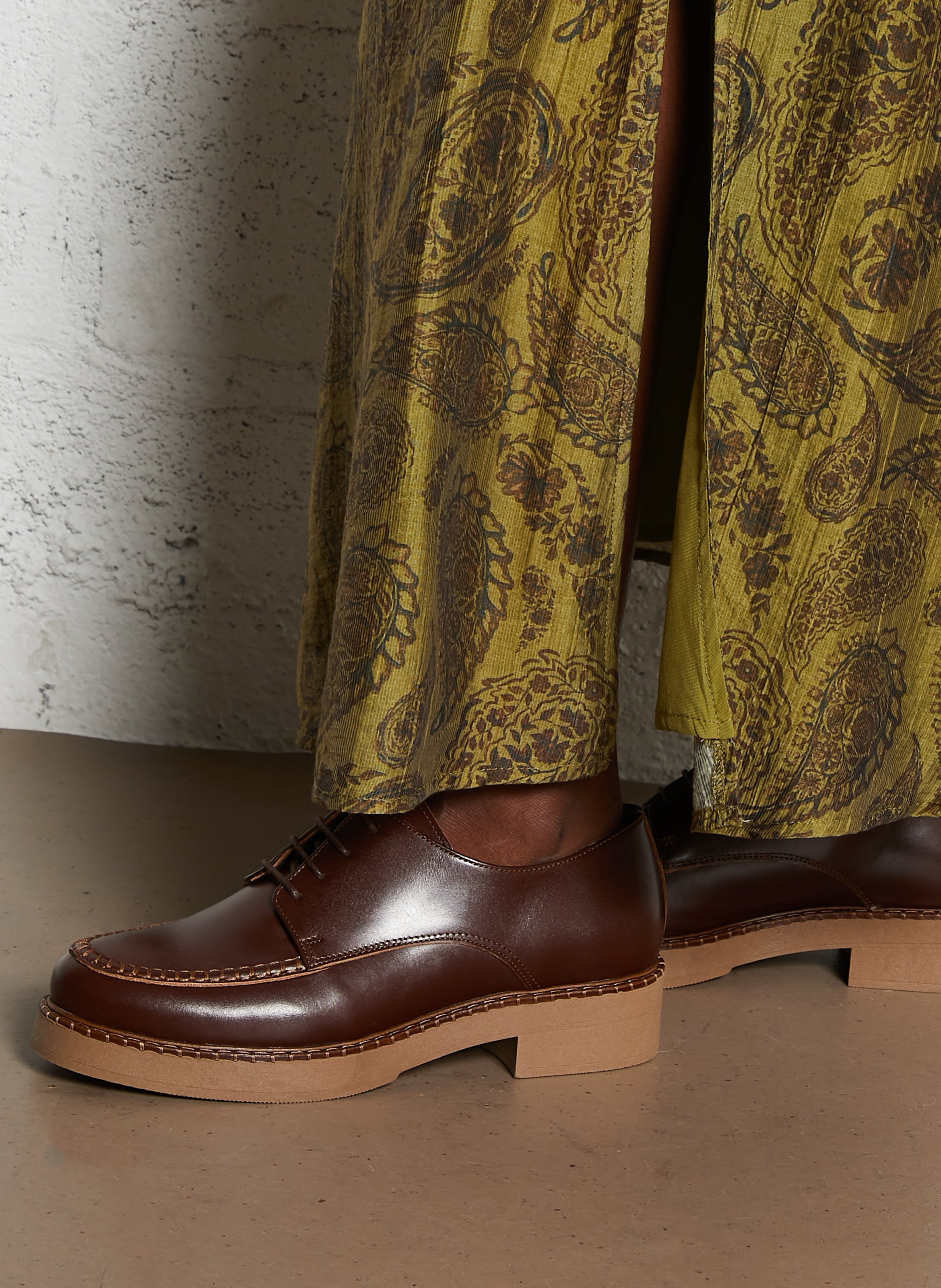 Derbies en cuir BOCAGE Marron