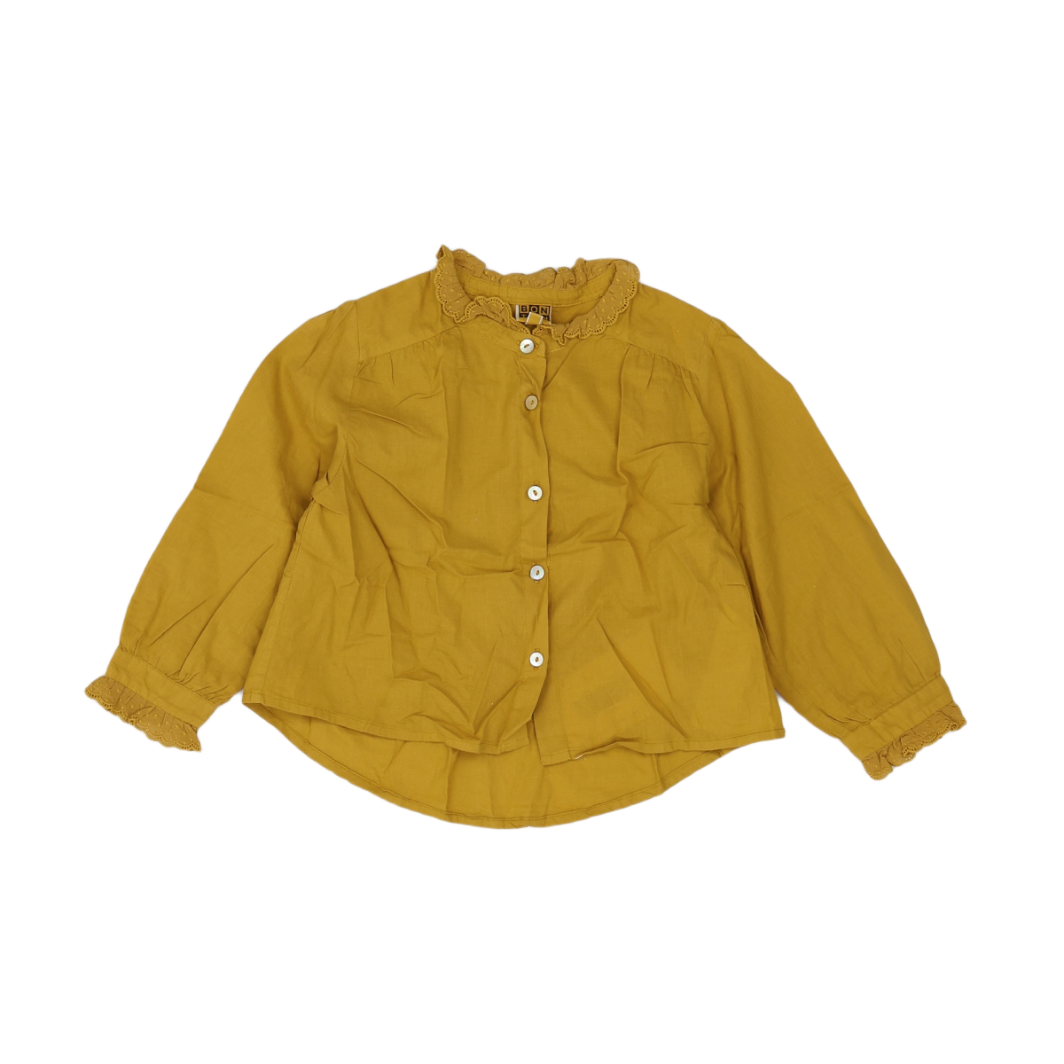Yellow child's shirt - 3 years BONTON - Seconde Main Yellow