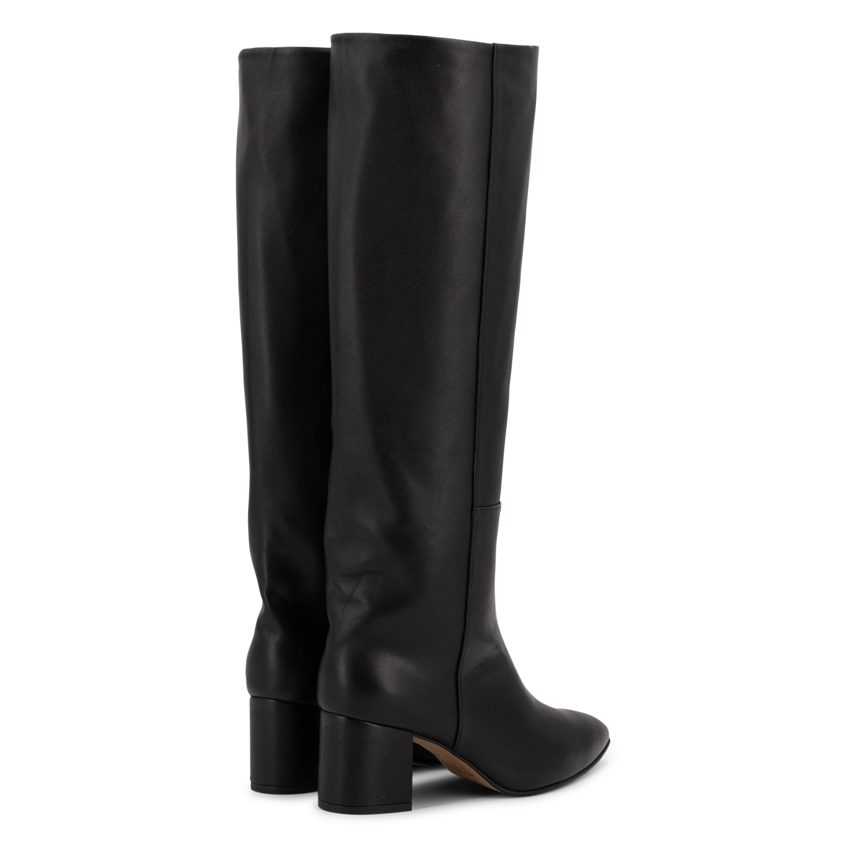 Bottes à talons en cuir TORAL Noir