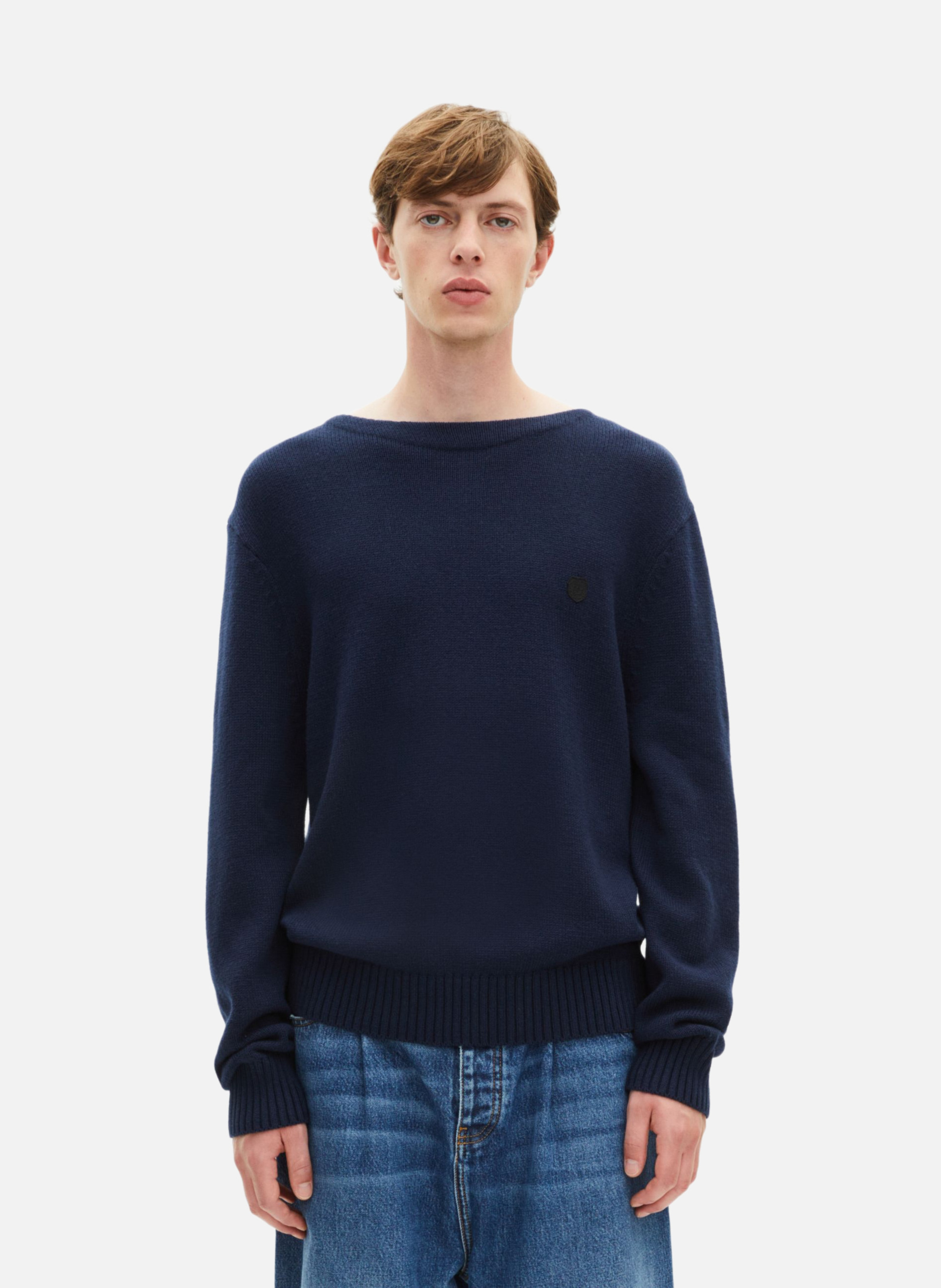Boat-neck sweater THE KOOPLES Blue