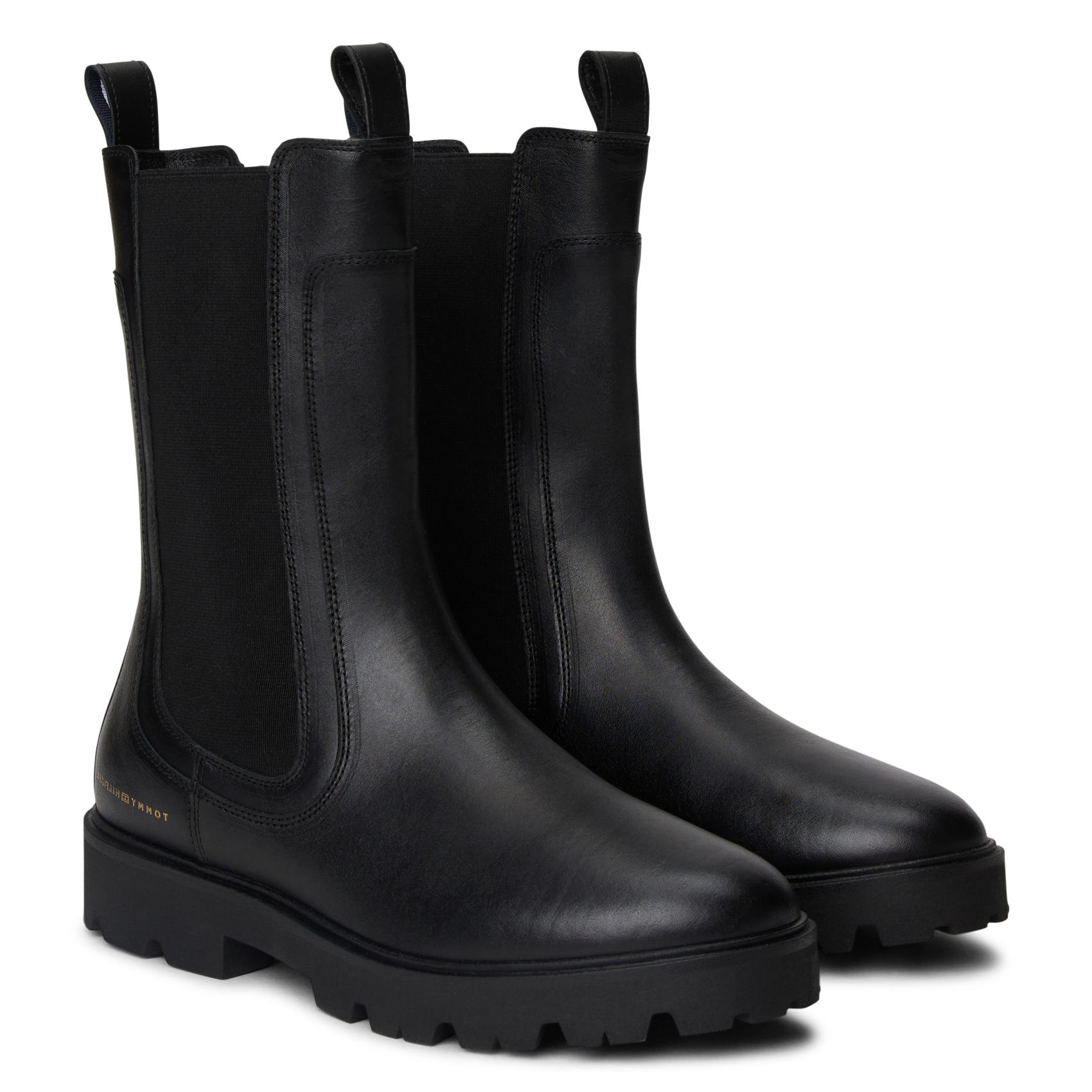 Bottines en cuir TOMMY HILFIGER Noir