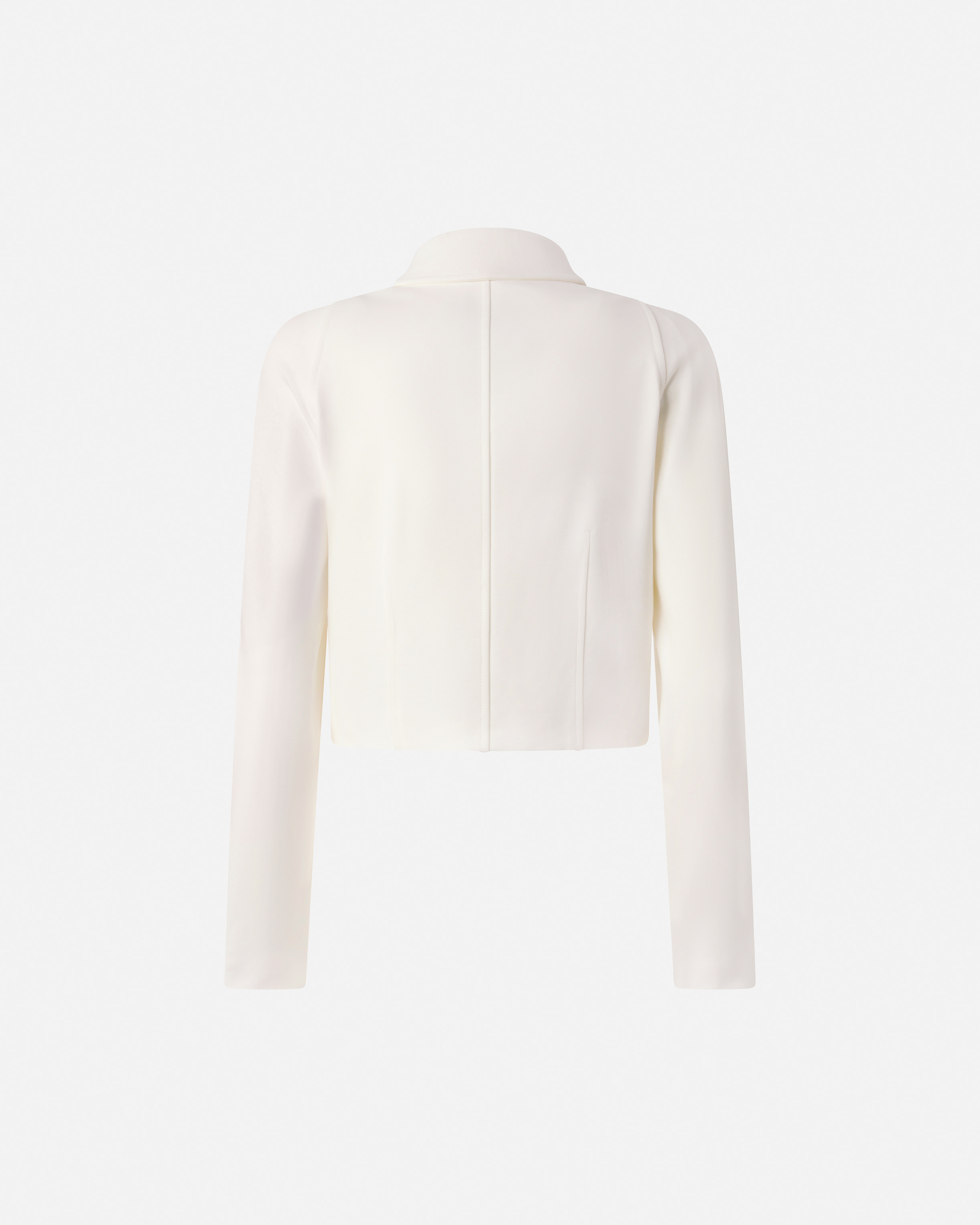 Short jacket in technical Roma knit PINKO White
