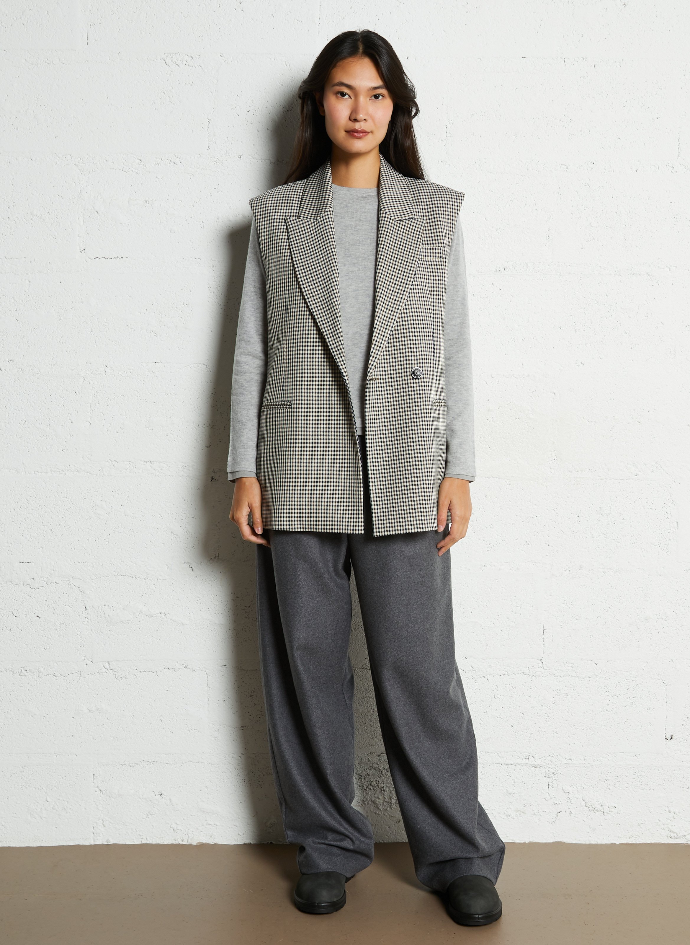 Wijde broek THE NEW SOCIETY Grijs