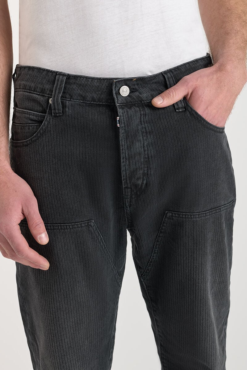 Loose jeans, wide loose fit, length 34 LE TEMPS DES CERISES Black