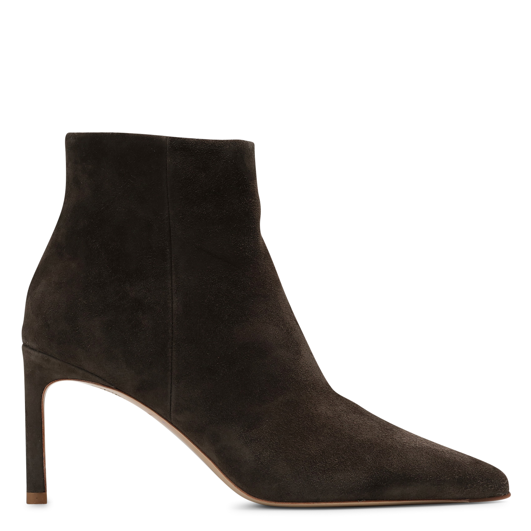 Bottines en cuir velours MI/MAI Kaki